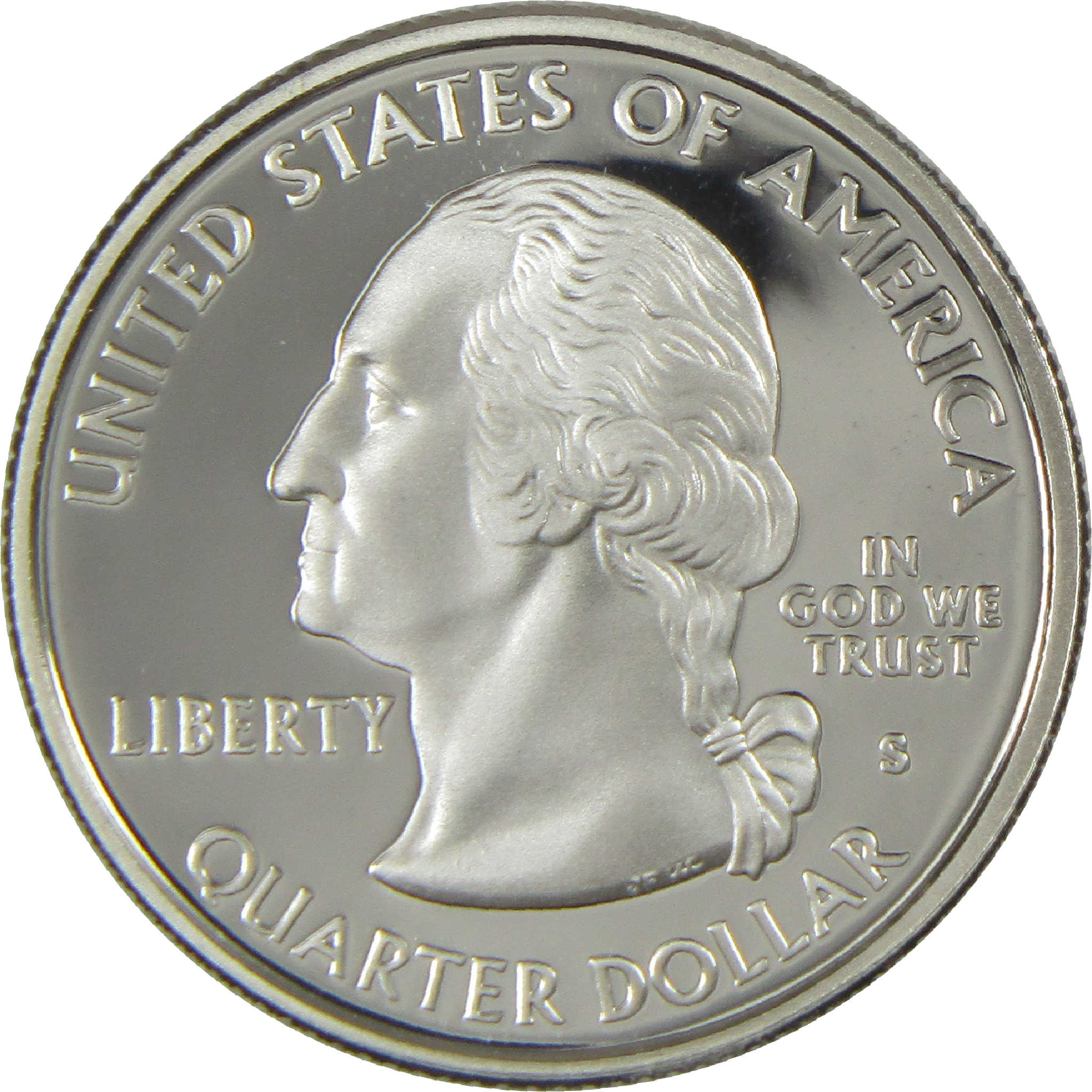 2007 S Washington State Quarter Choice Proof Silver 25c Coin