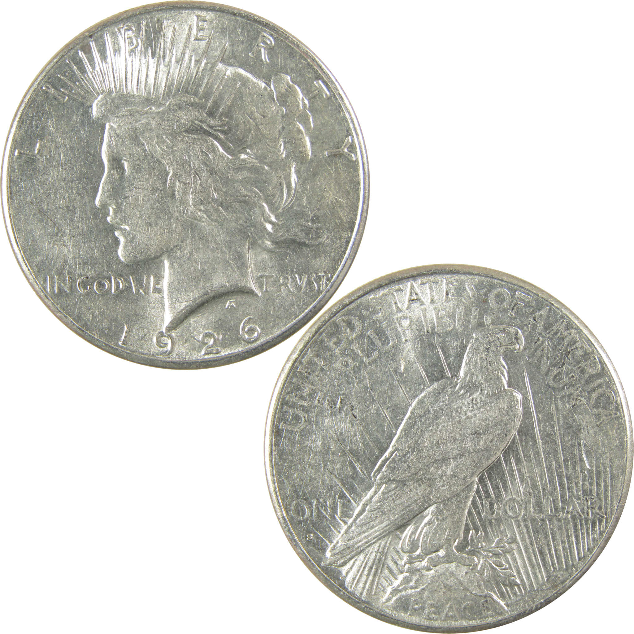 1926 S Peace Dollar AU About Uncirculated Silver $1 Coin SKU:I19788