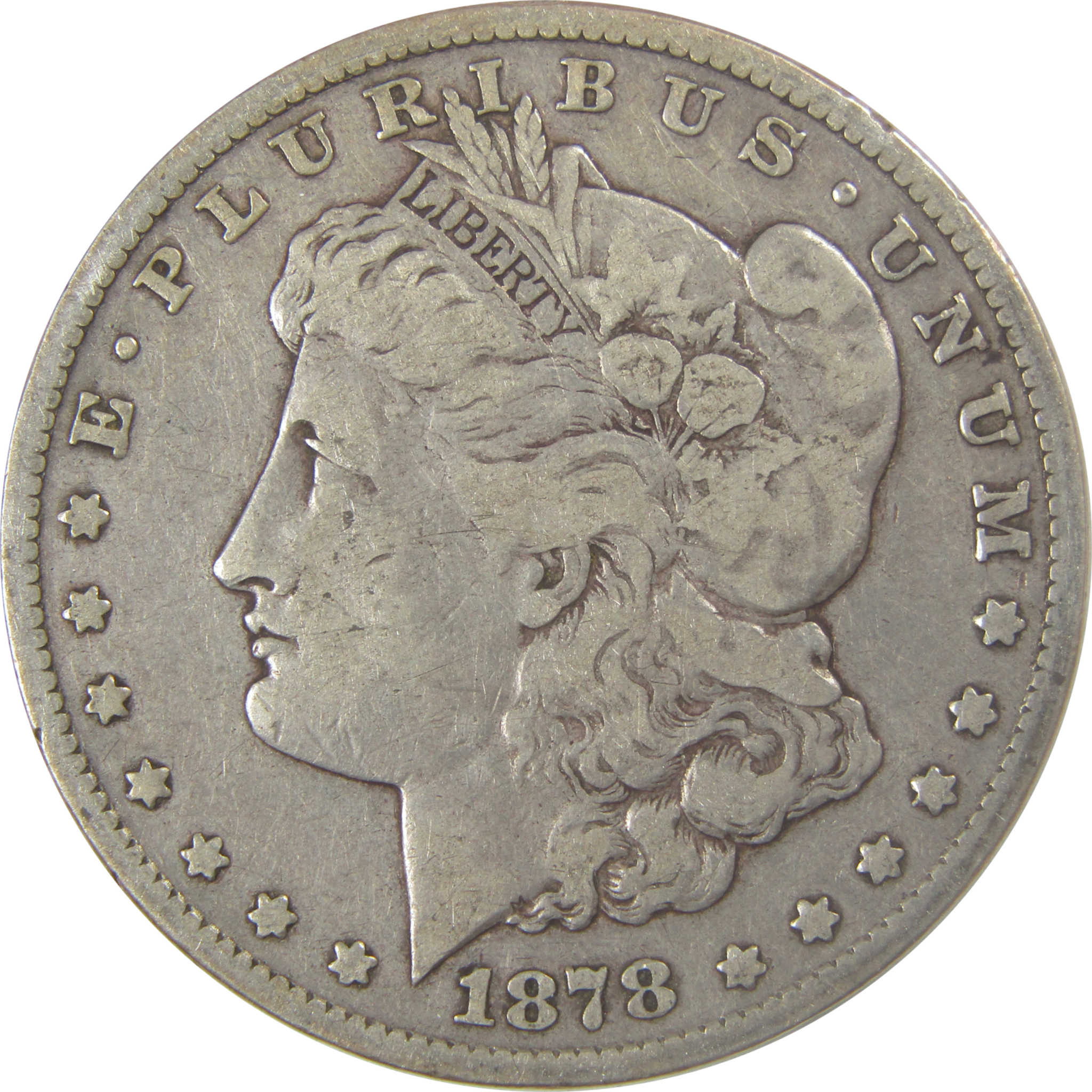 1878 CC Morgan Silver Dollar F Fine $1 Coin Collectible SKU:I24815 - Morgan coin - Morgan silver dollar - Morgan silver dollar for sale - Profile Coins &amp; Collectibles