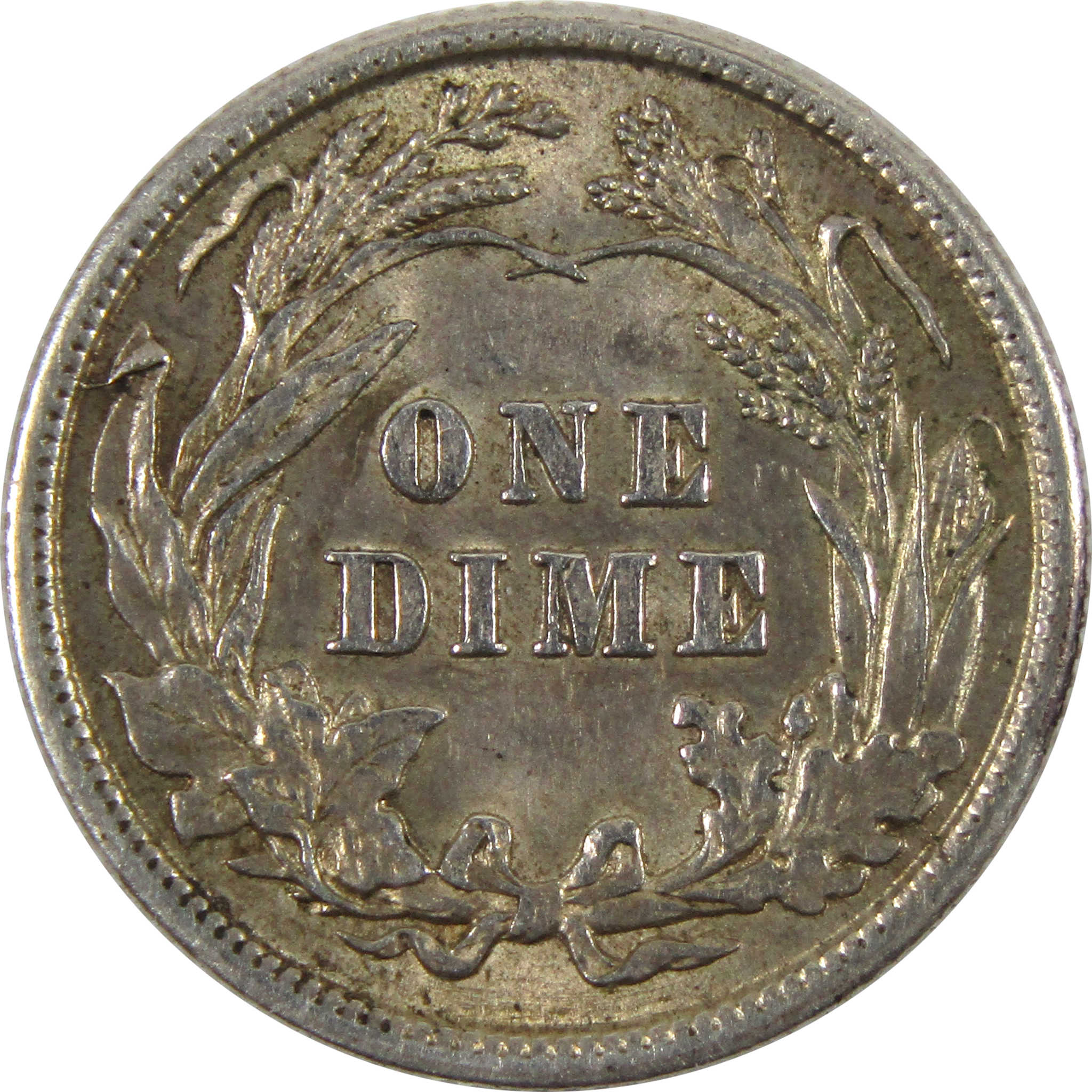 1911 Barber Dime AU 90% Silver 10c Coin SKU:I8731