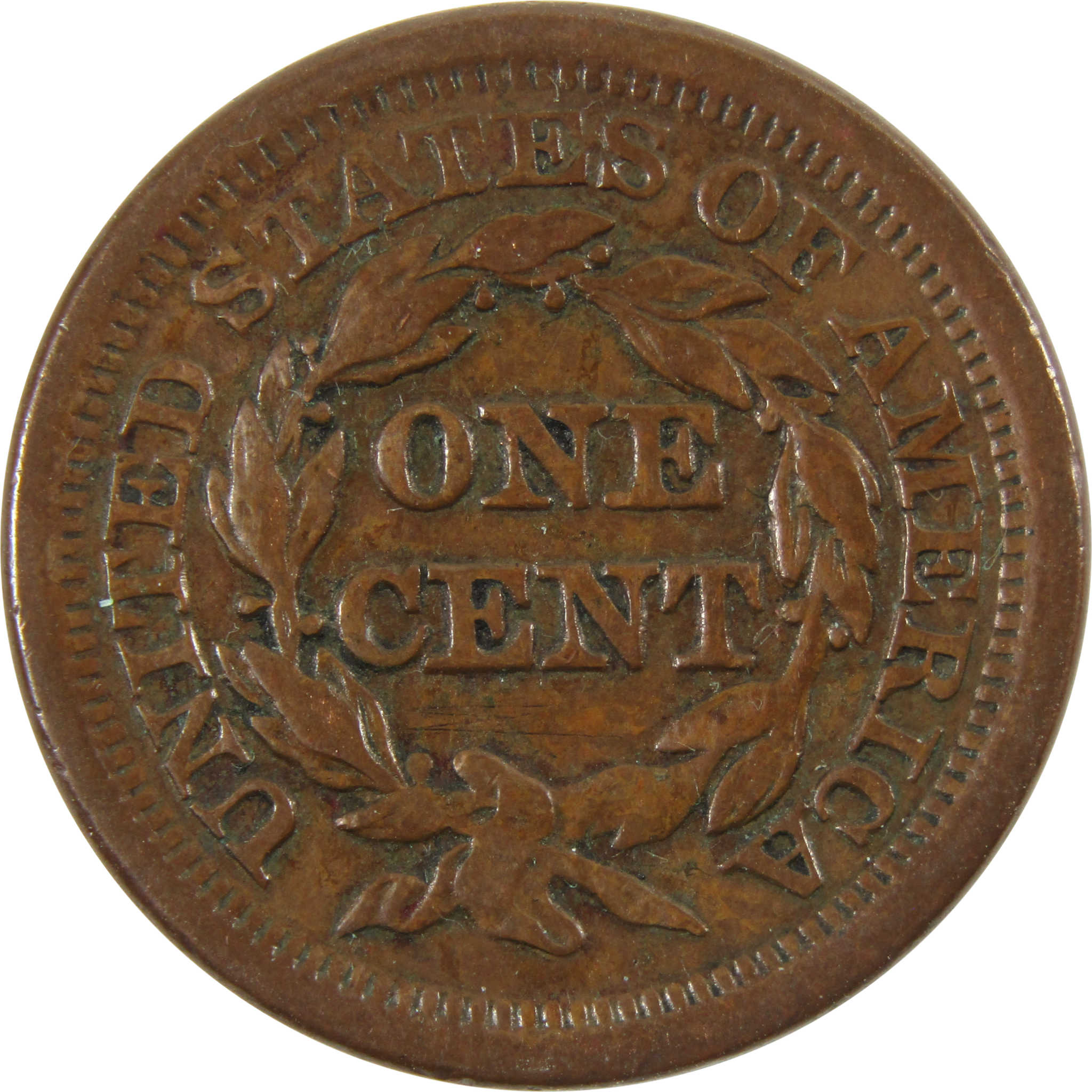 1851 Braided Hair Large Cent XF EF Extremely Fine Copper SKU:I10084