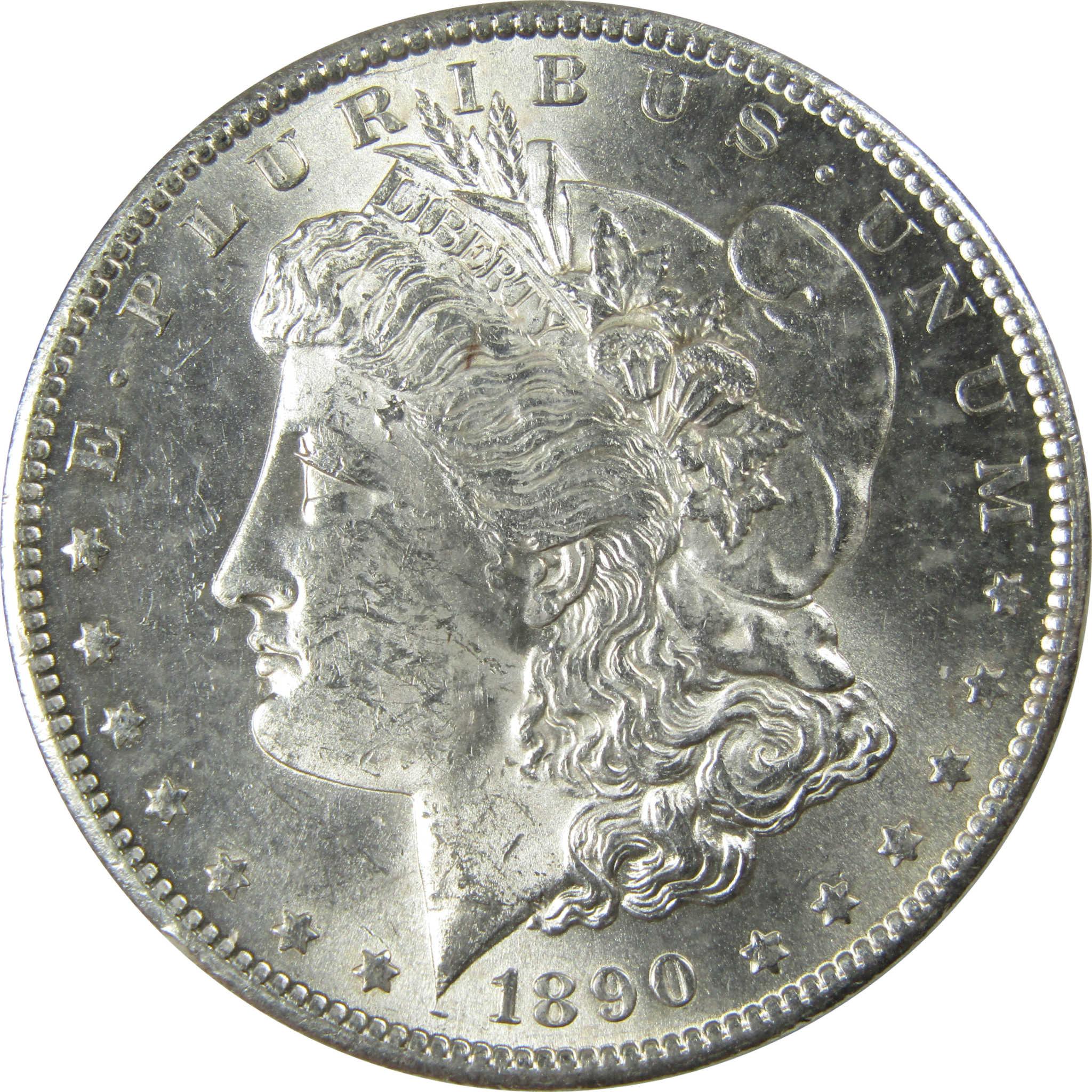 1890 S Morgan Silver Dollar Uncirculated Mint State $1 Coin SKU:I25886 - Morgan coin - Morgan silver dollar - Morgan silver dollar for sale - Profile Coins &amp; Collectibles