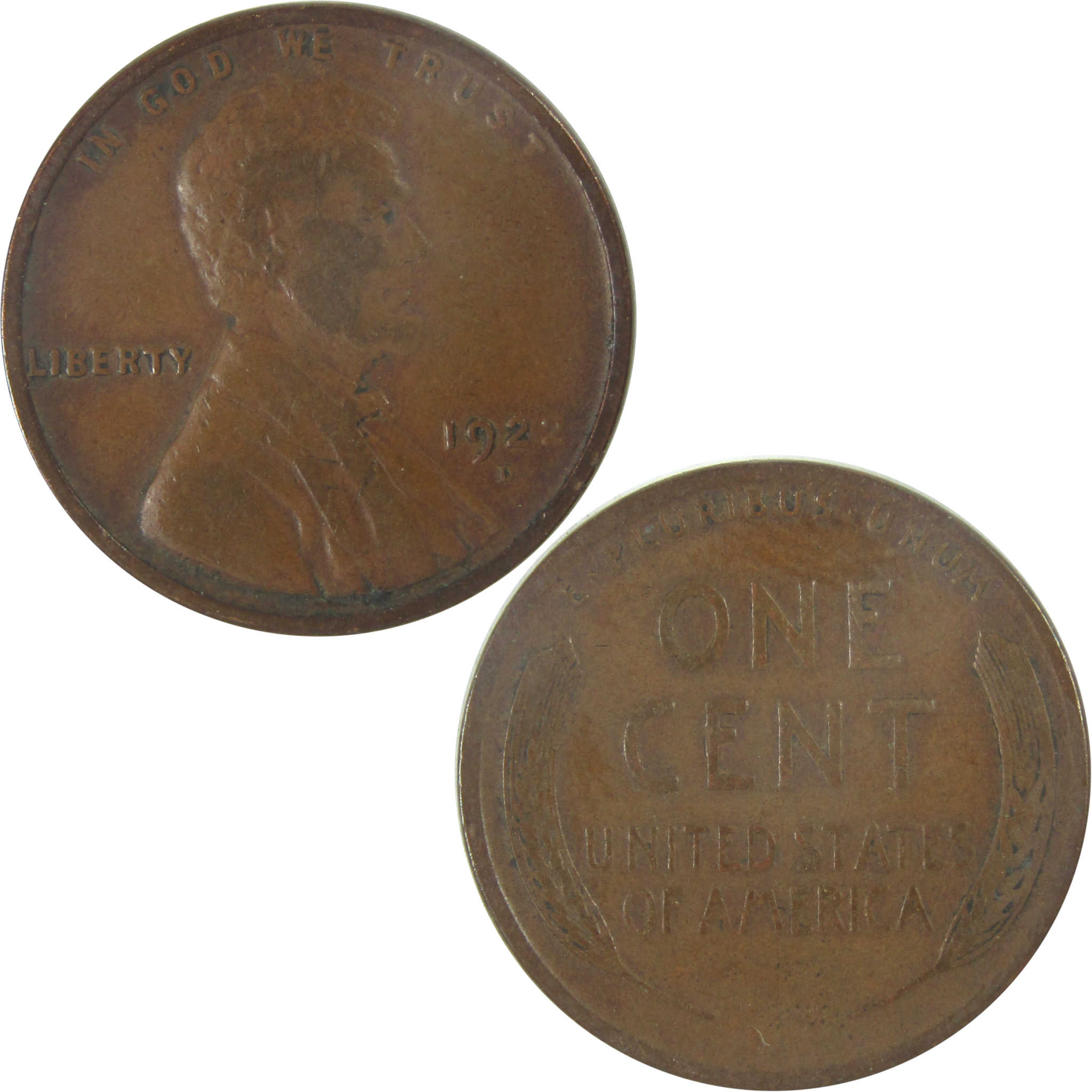 1922 D Lincoln Wheat Cent F Fine Penny 1c Coin SKU:I16639