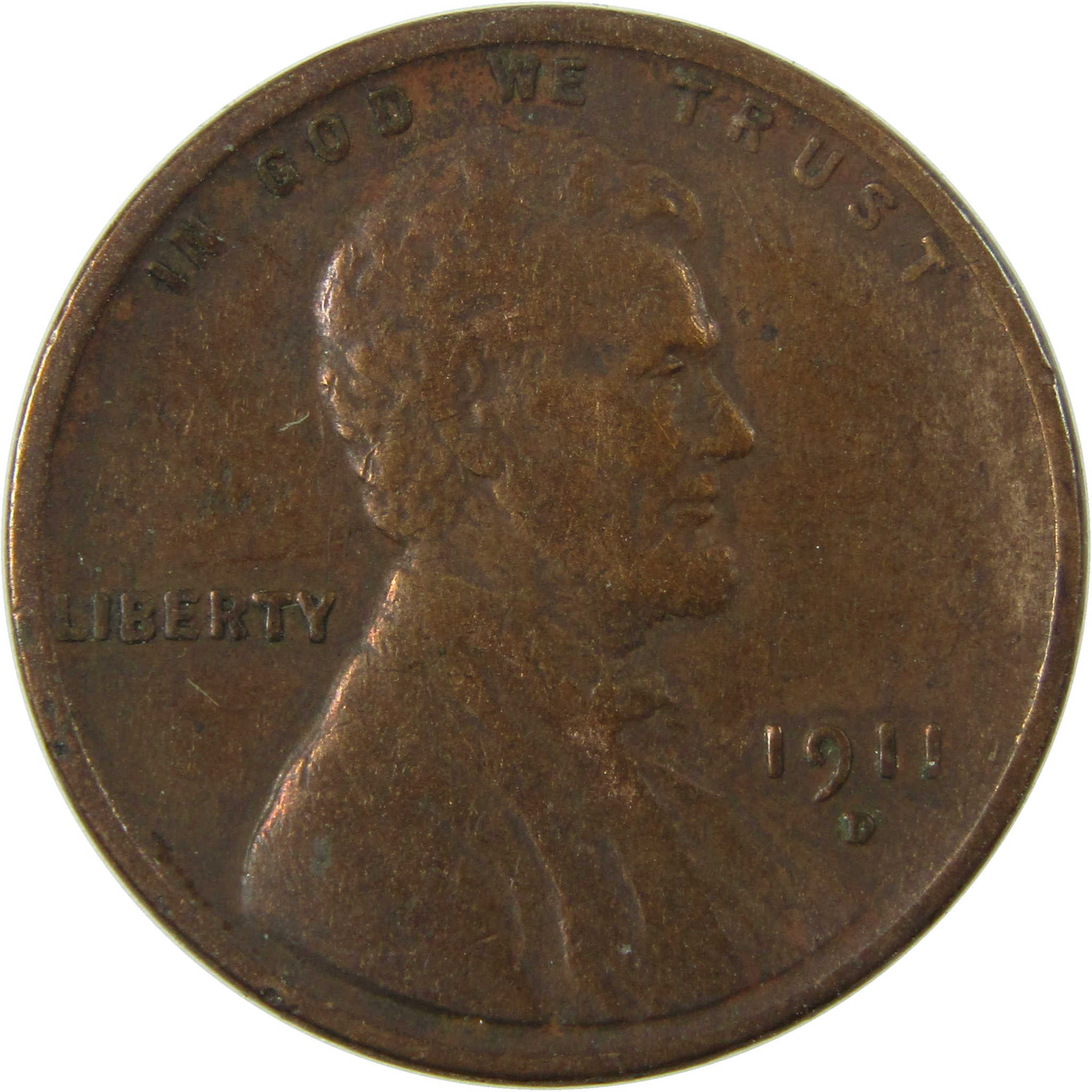 1911 D Lincoln Wheat Cent VG Very Good Details Penny SKU:I26863