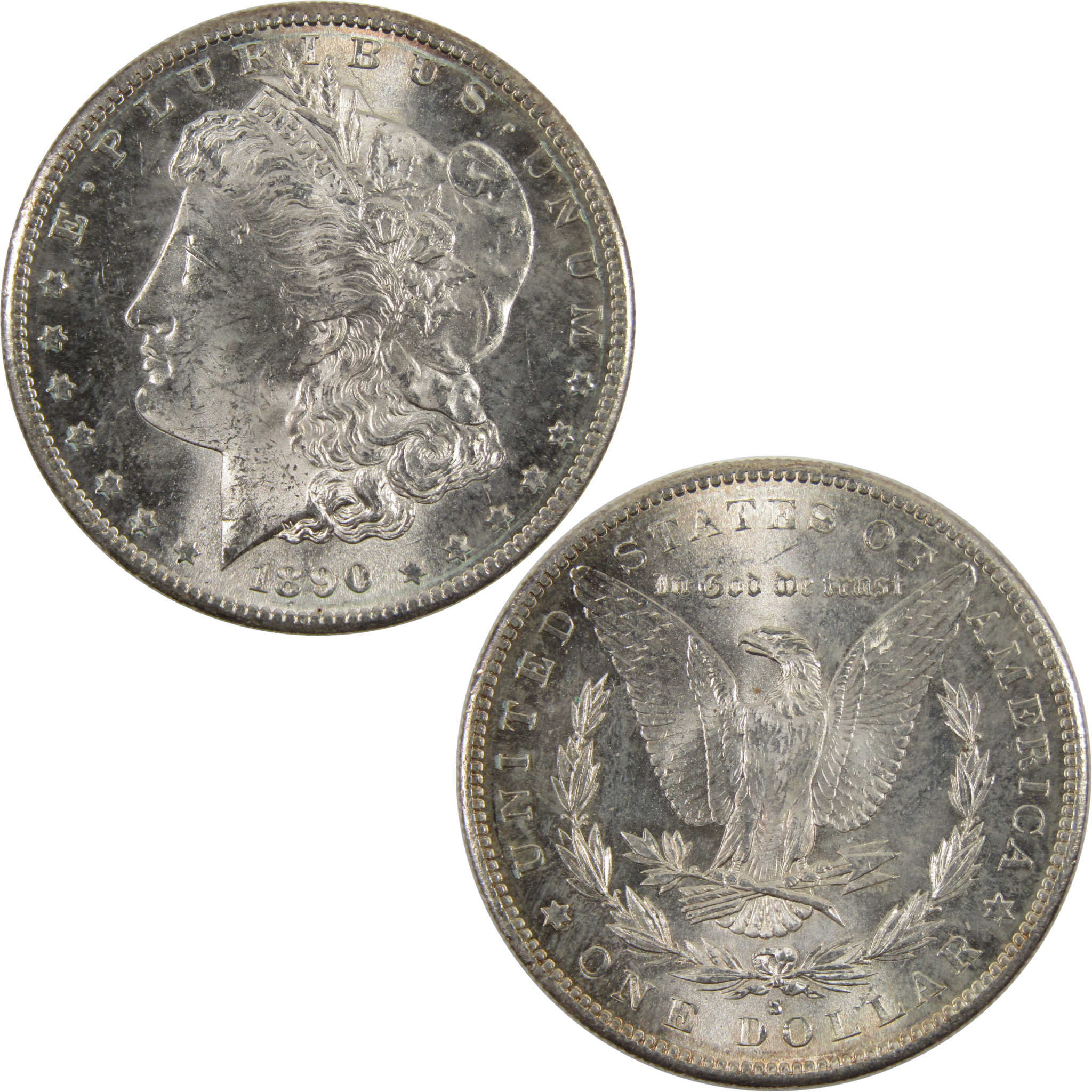 1890 S Morgan Dollar BU Uncirculated 90% Silver $1 Coin SKU:I8991 - Morgan coin - Morgan silver dollar - Morgan silver dollar for sale - Profile Coins &amp; Collectibles