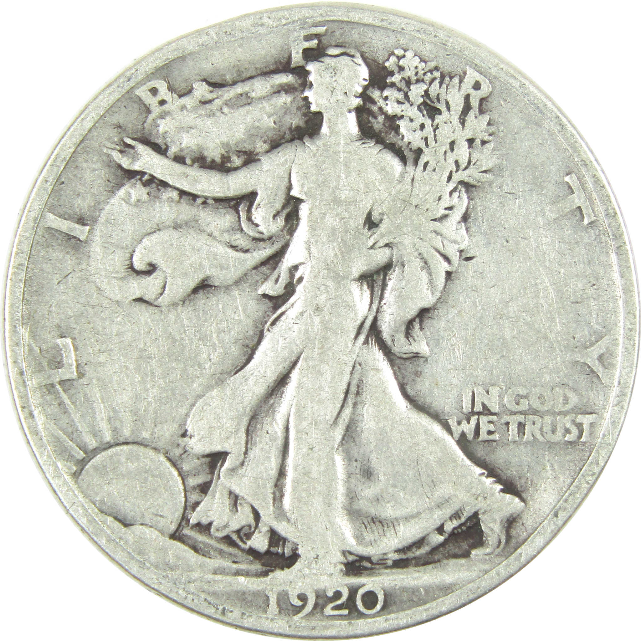 1920 Liberty Walking Half Dollar VG Very Good Silver 50c SKU:I15087