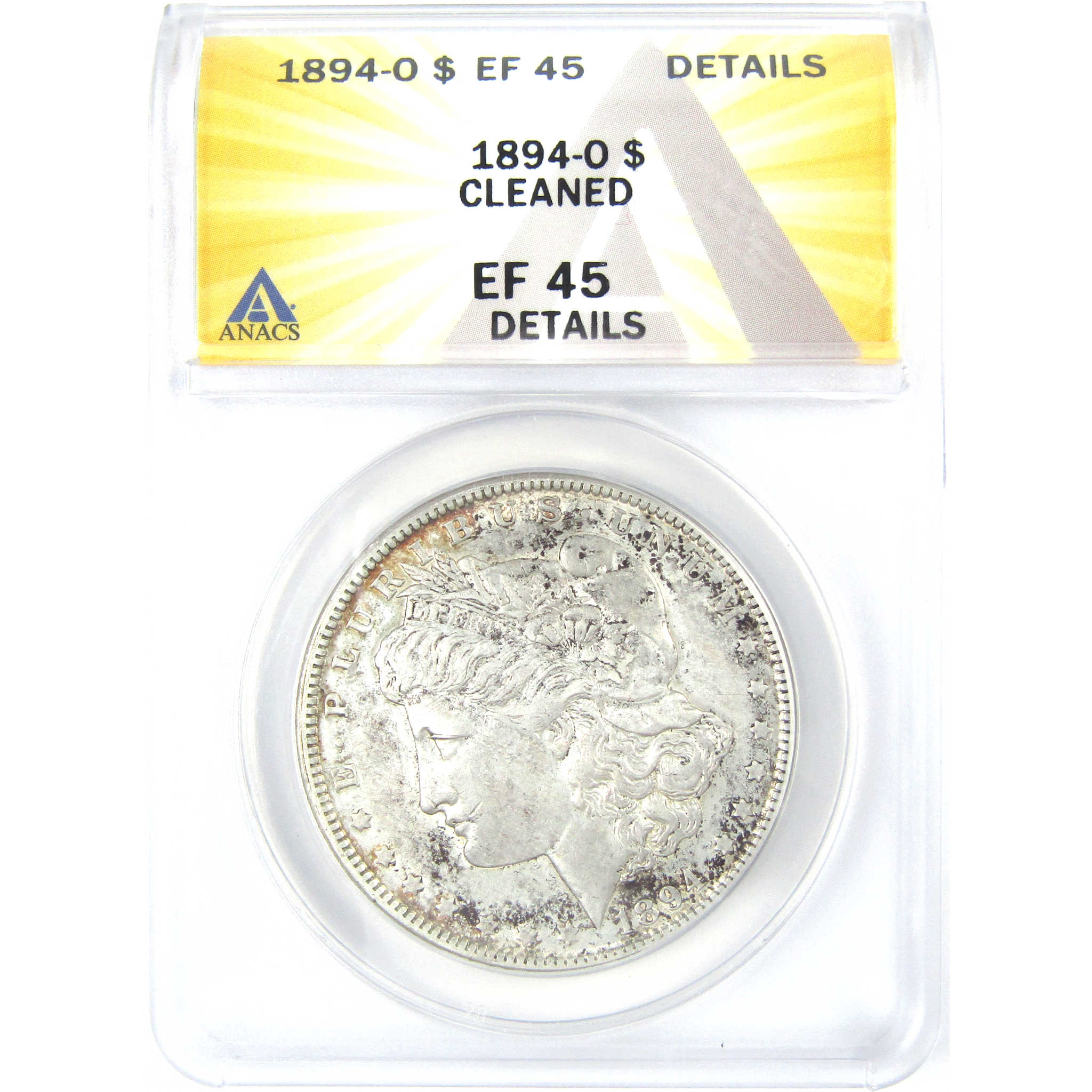 1894 O Morgan Dollar EF 45 Details ANACS Silver $1 Coin SKU:I16214 - Morgan coin - Morgan silver dollar - Morgan silver dollar for sale - Profile Coins &amp; Collectibles