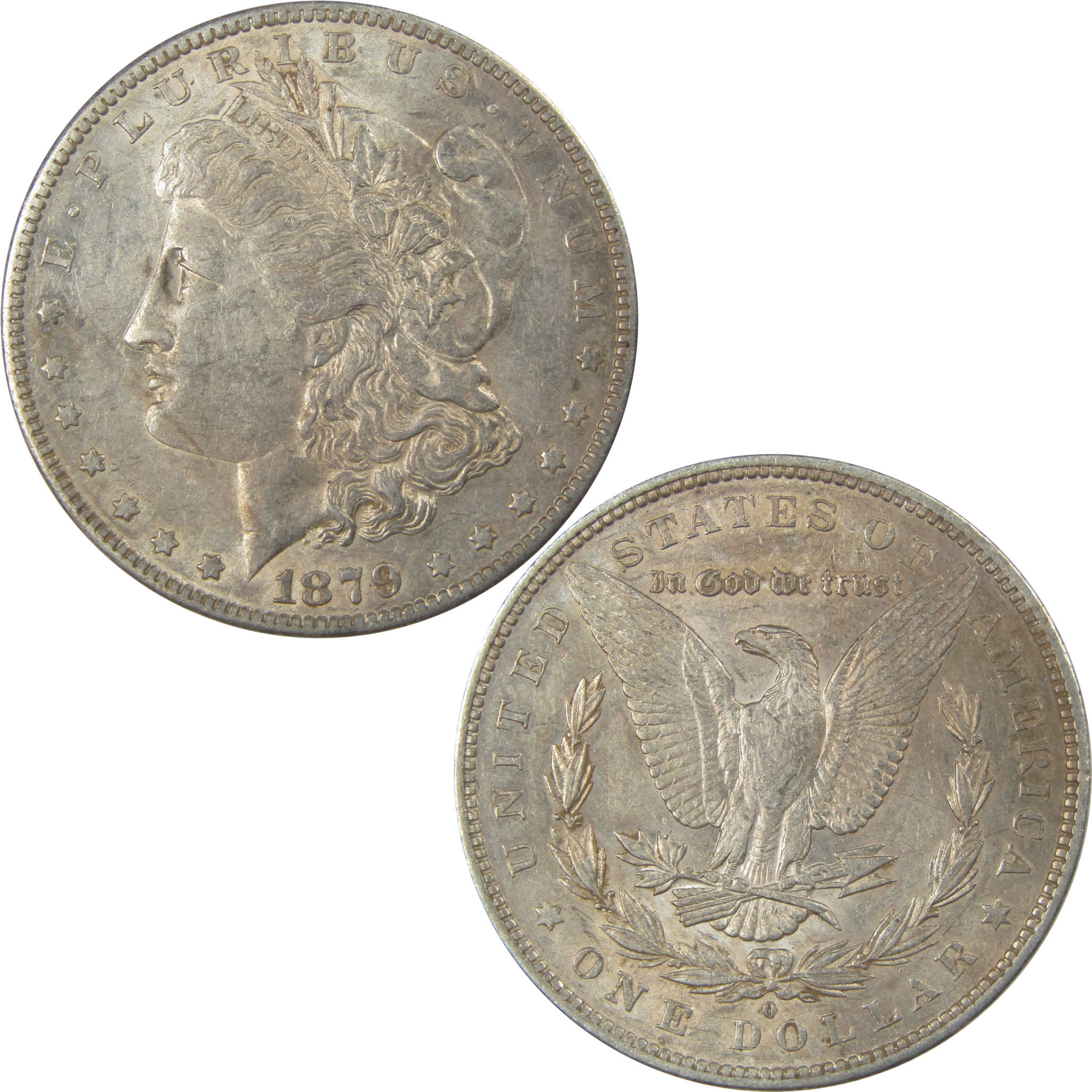 1879 O Morgan Dollar AU About Uncirculated Silver $1 Coin SKU:I21526 - Morgan coin - Morgan silver dollar - Morgan silver dollar for sale - Profile Coins &amp; Collectibles