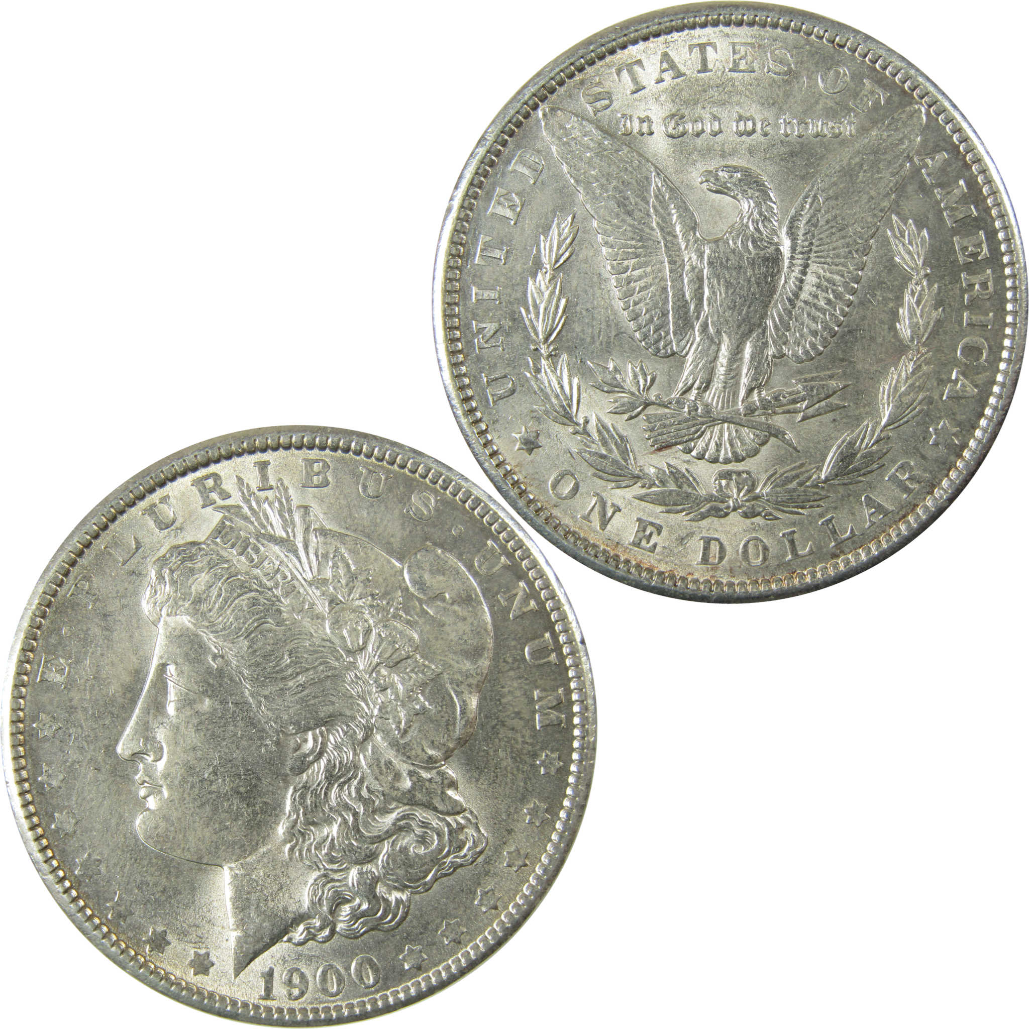1900 Morgan Silver Dollar AU About Uncirculated $1 Coin SKU:I27850
