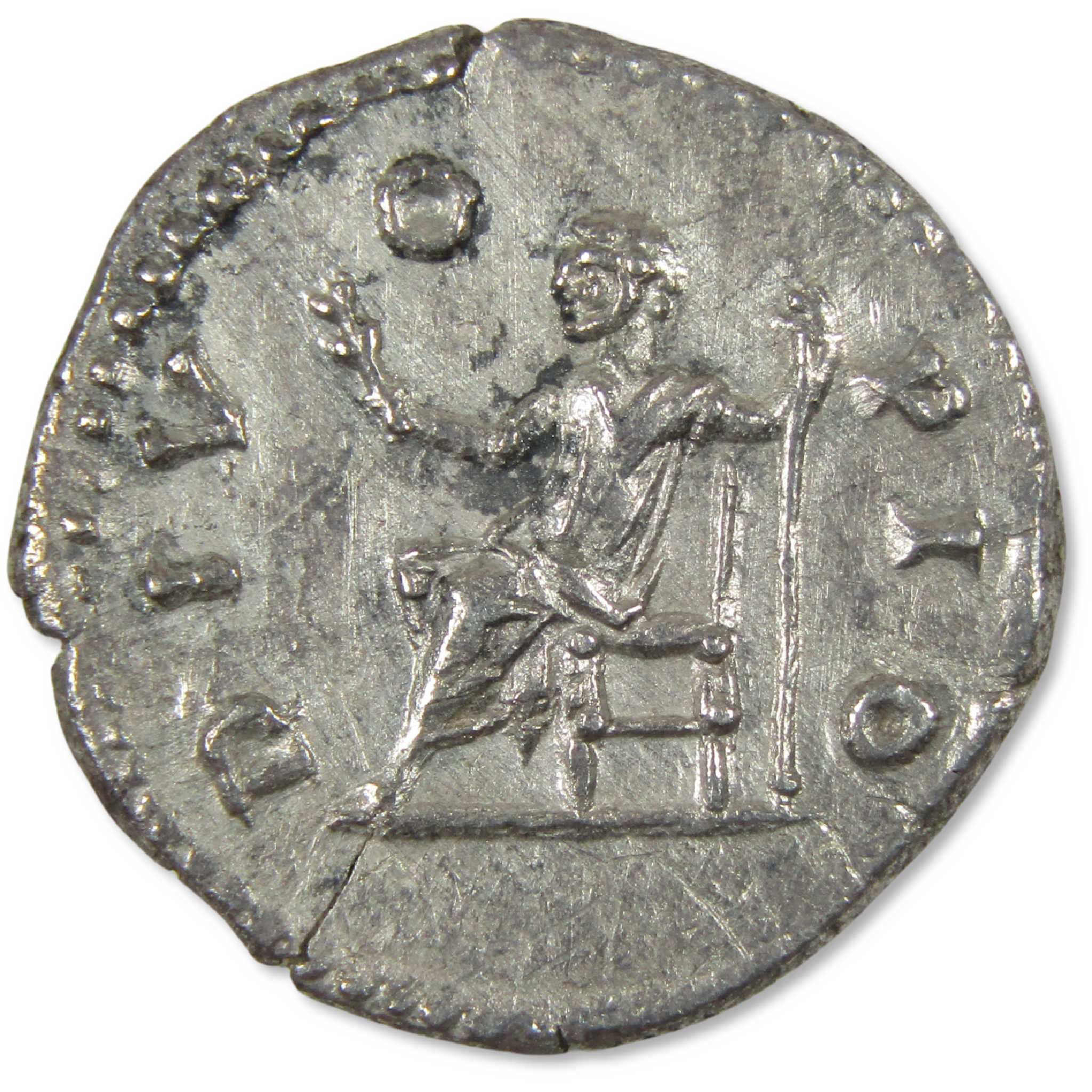 138-161 AD Antoninus Pius Roman Empire Silver Denarius VF Ancient Coin
