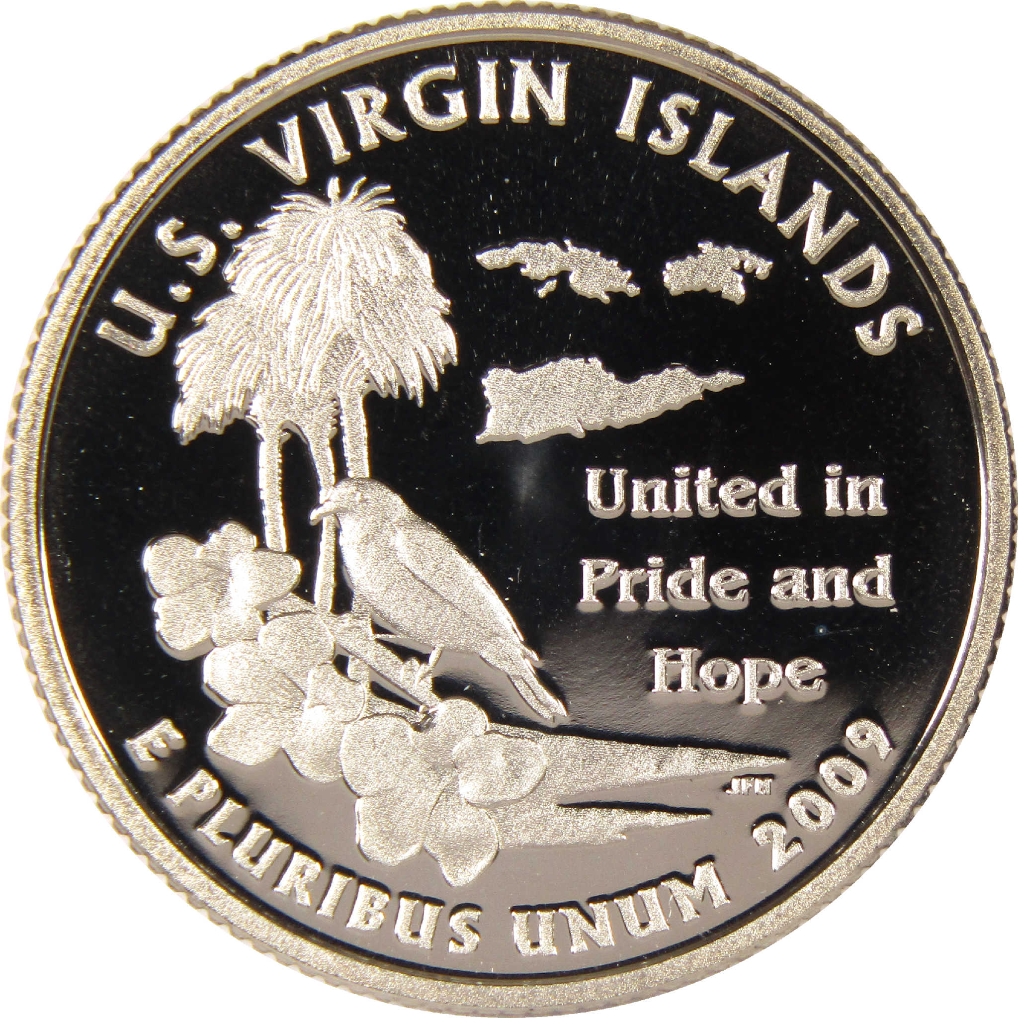 2009 S U.S Virgin Island DC & US Territories Quarter Clad 25c Proof