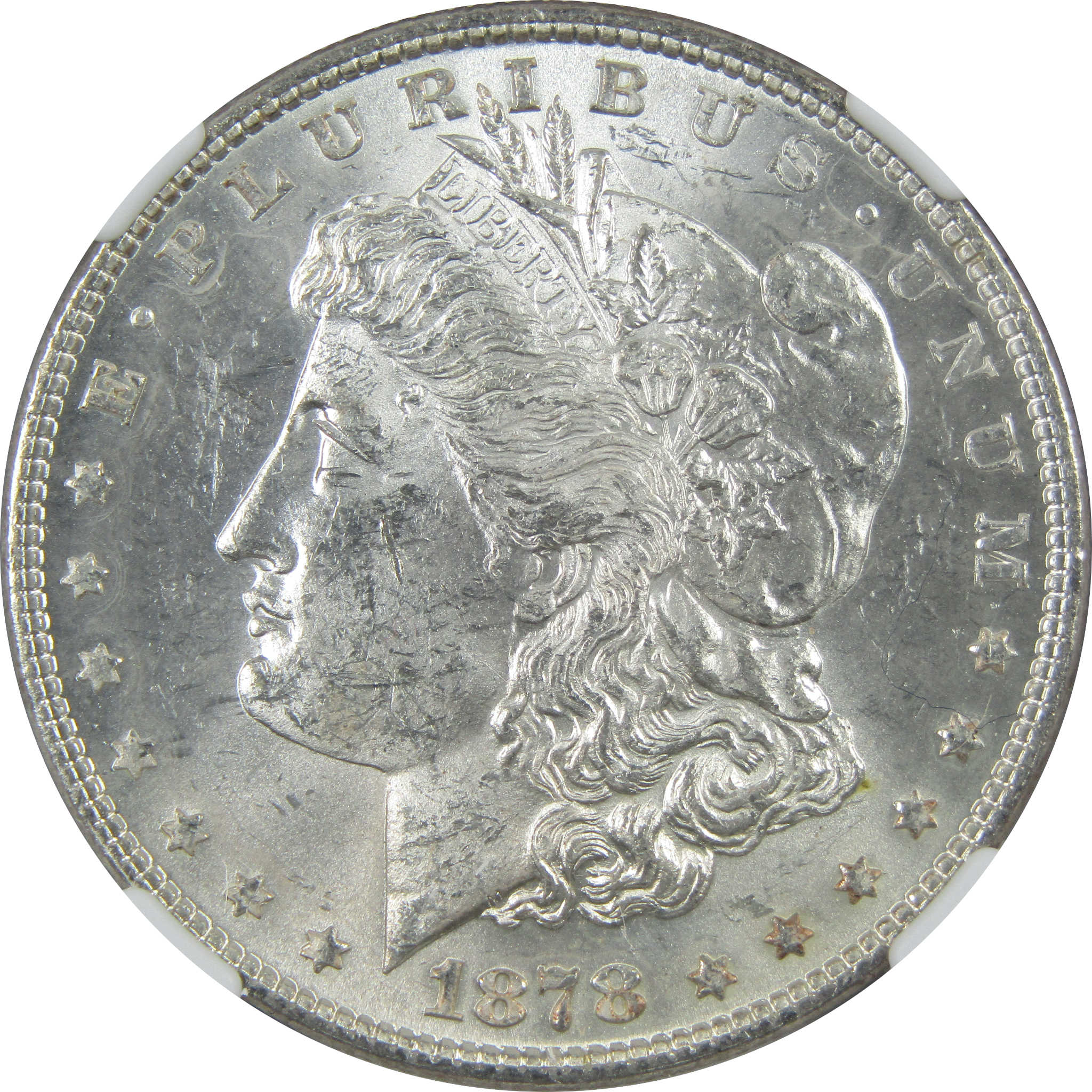 1878 7TF Rev 78 Morgan Dollar MS 61 NGC Uncirculated SKU:I14032 - Morgan coin - Morgan silver dollar - Morgan silver dollar for sale - Profile Coins &amp; Collectibles