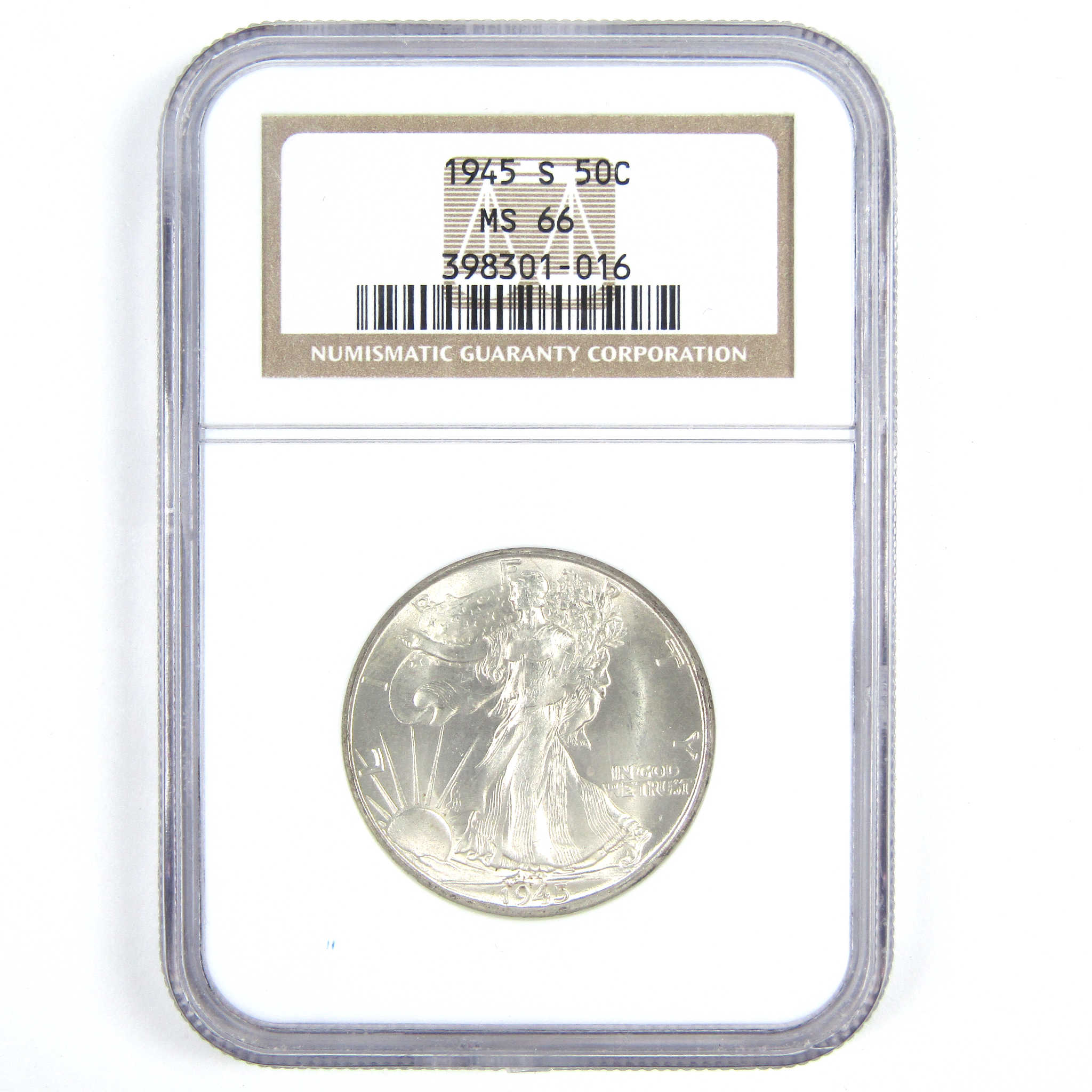 1945 S Liberty Walking Half Dollar MS 66 NGC Silver 50c SKU:CPC8586