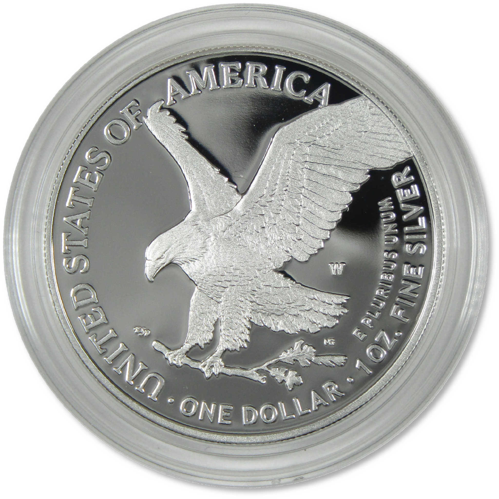 2025 W American Silver Eagle with U.S. Army Privy Mark Proof OGP COA