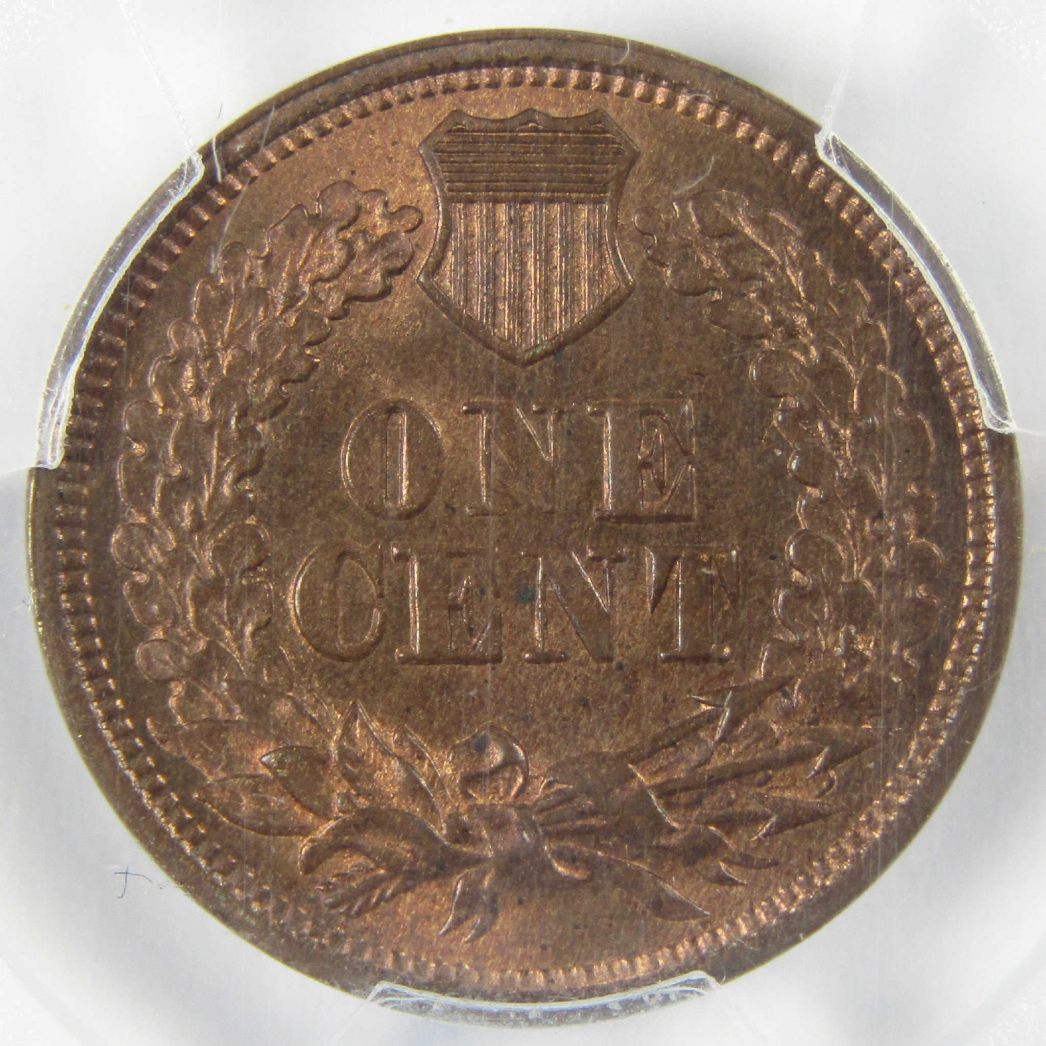 1868 Indian Head Cent MS 65 RB PCGS Penny Uncirculated 1c Coin