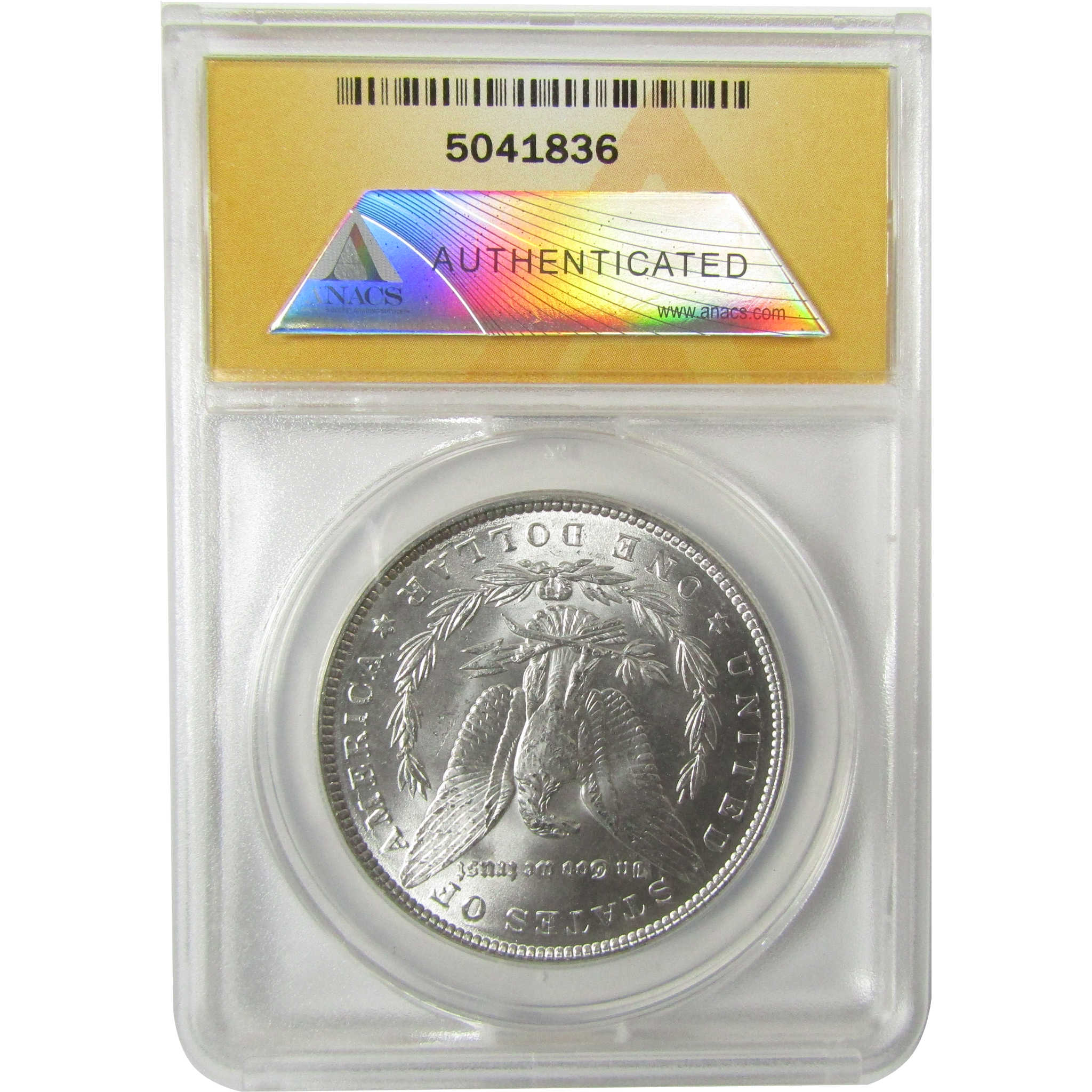 1886 Morgan Silver Dollar MS 63 ANACS Uncirculated $1 Coin SKU:I28307