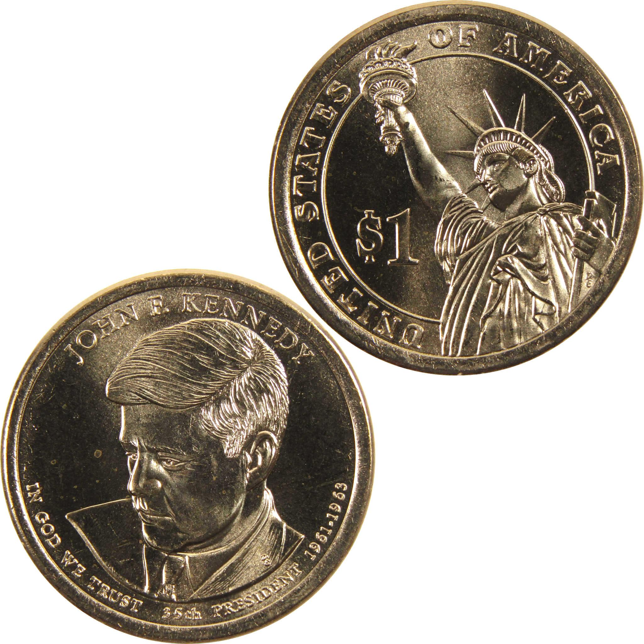 2015 D John F Kennedy Presidential Dollar BU Uncirculated $1 Coin