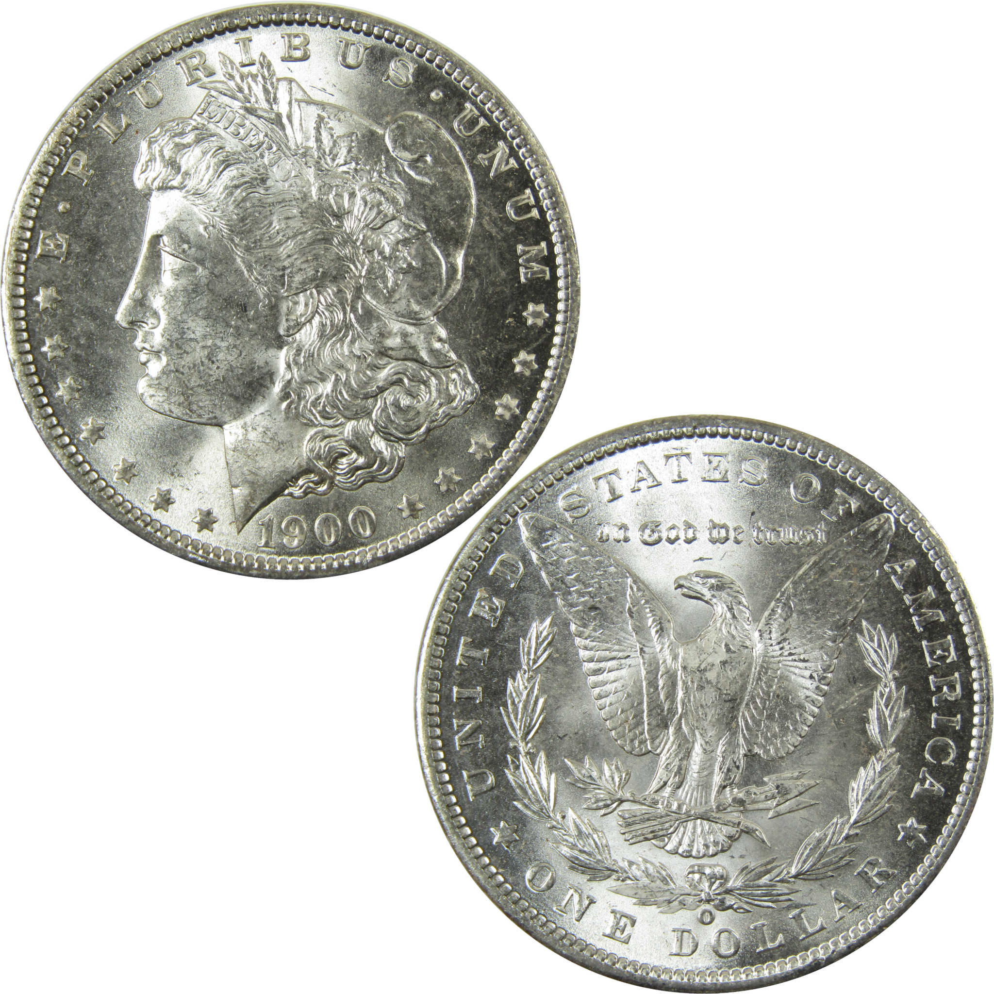 1900 O Morgan Silver Dollar Uncirculated Mint State $1 Coin SKU:I28376