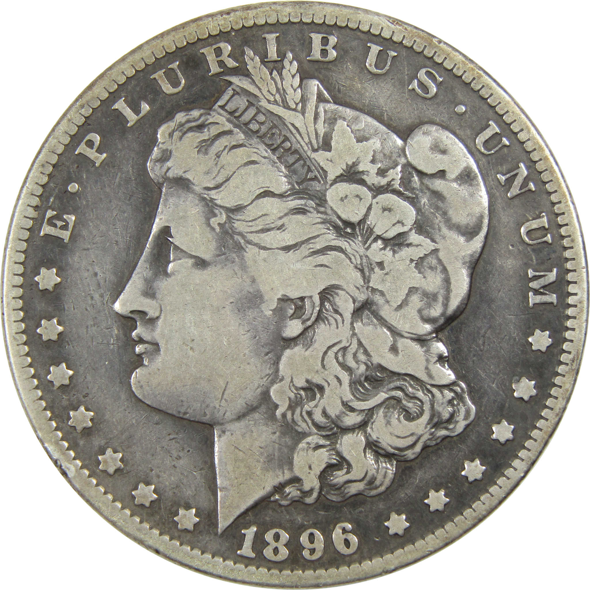 1896 S Morgan Dollar F Fine Silver $1 Coin SKU:I13093 - Morgan coin - Morgan silver dollar - Morgan silver dollar for sale - Profile Coins &amp; Collectibles