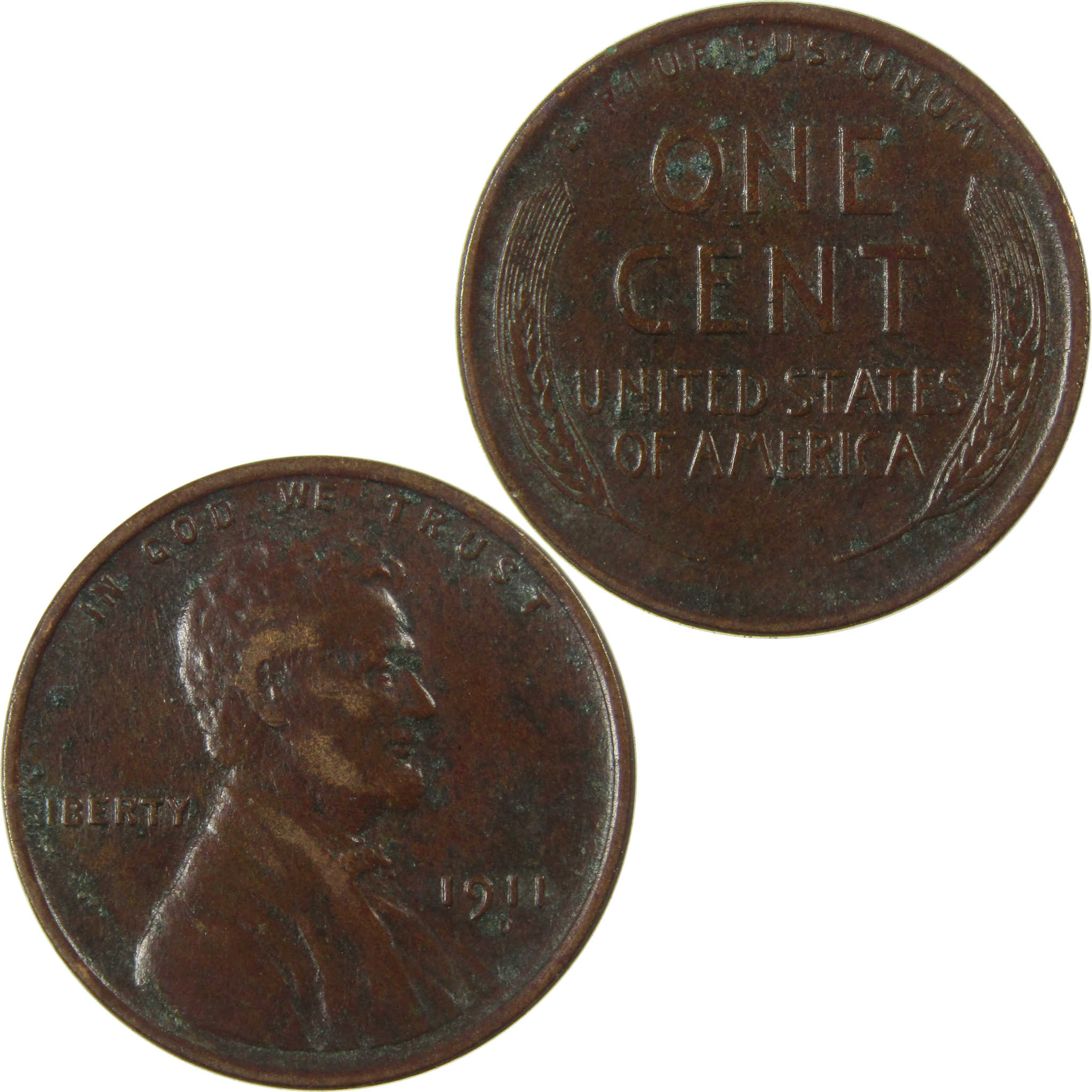 1911 D Lincoln Wheat Cent VF Very Fine Details Penny SKU:I26857