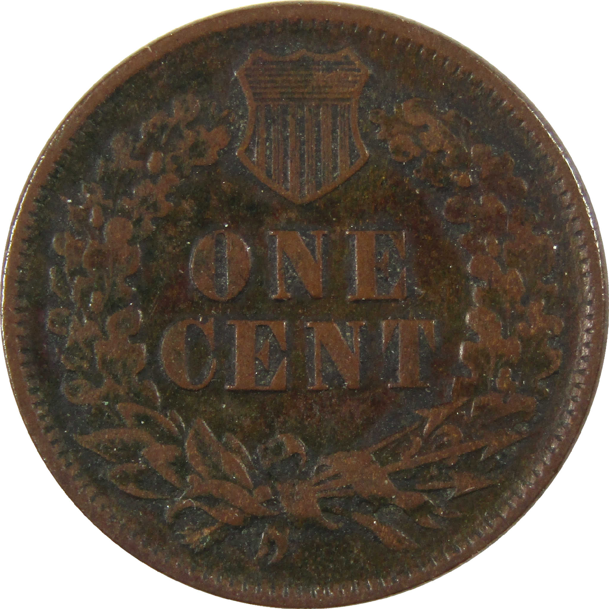 1874 Indian Head Cent F Fine Penny 1c Coin SKU:I11639