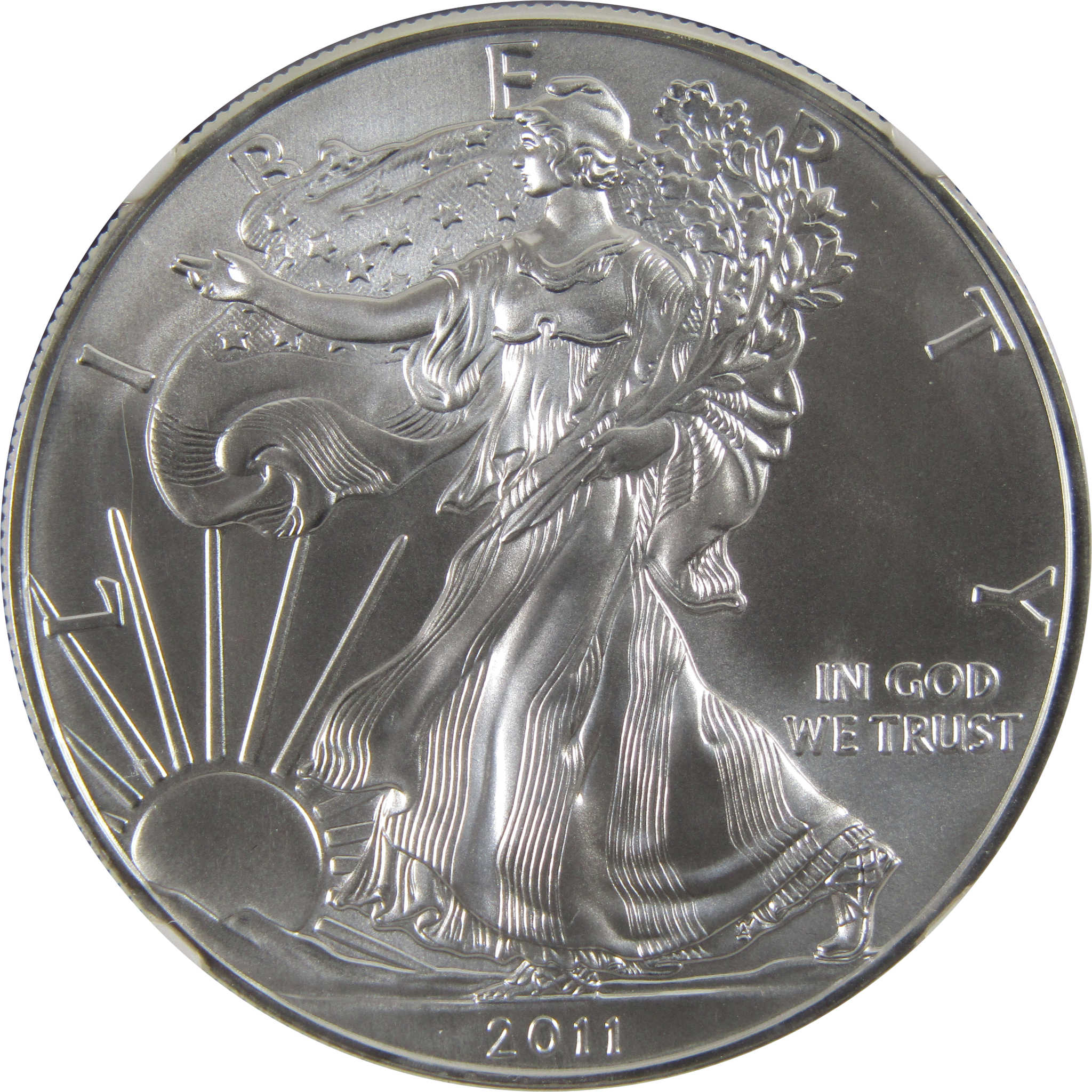 2011 American Silver Eagle MS 70 NGC $1 Early Releases SKU:CPC3445