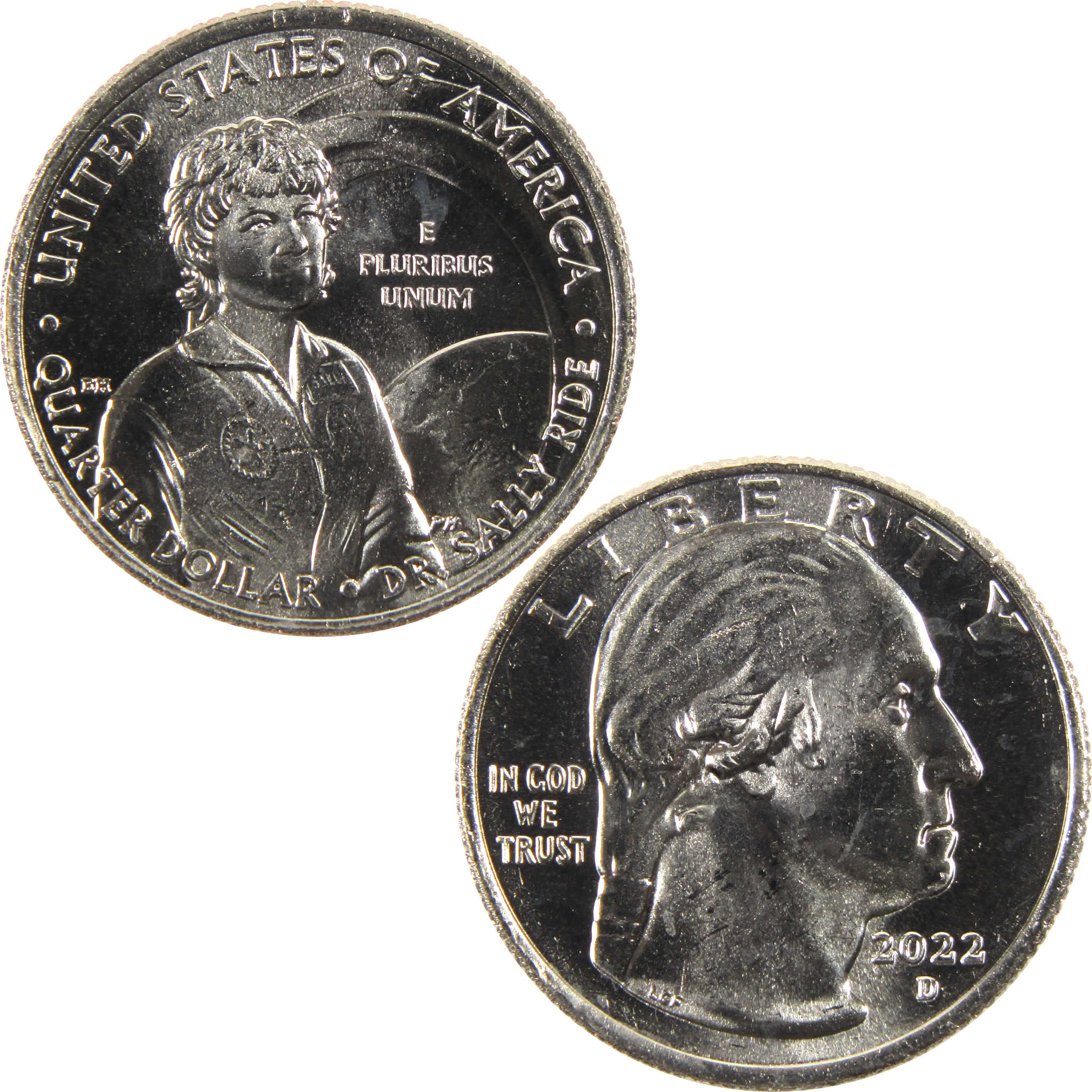 2022 D Sally Ride American Women Quarter BU Uncirculated Clad 25c Coin