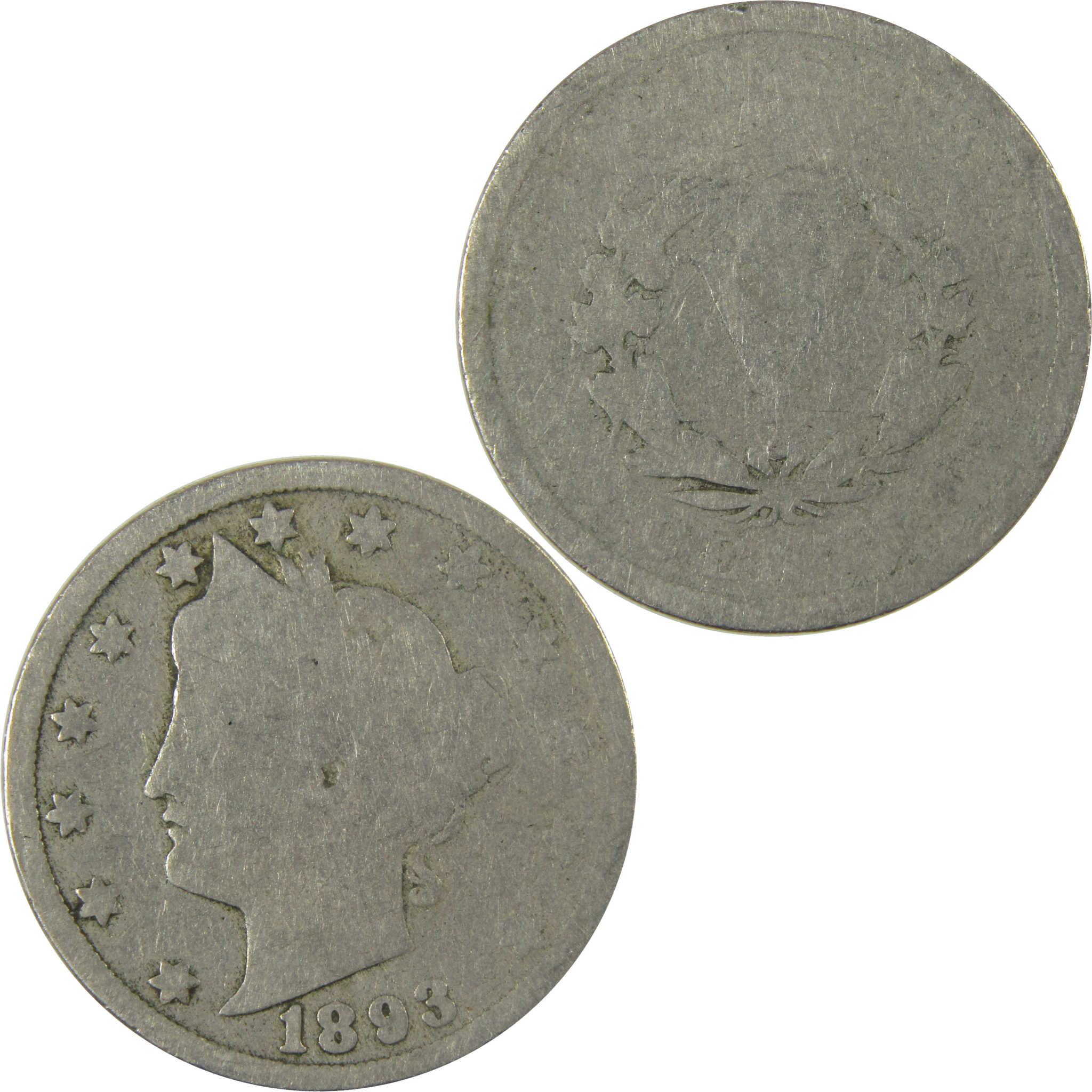 1893 Liberty Head V Nickel AG About Good 5c Coin SKU:I27218