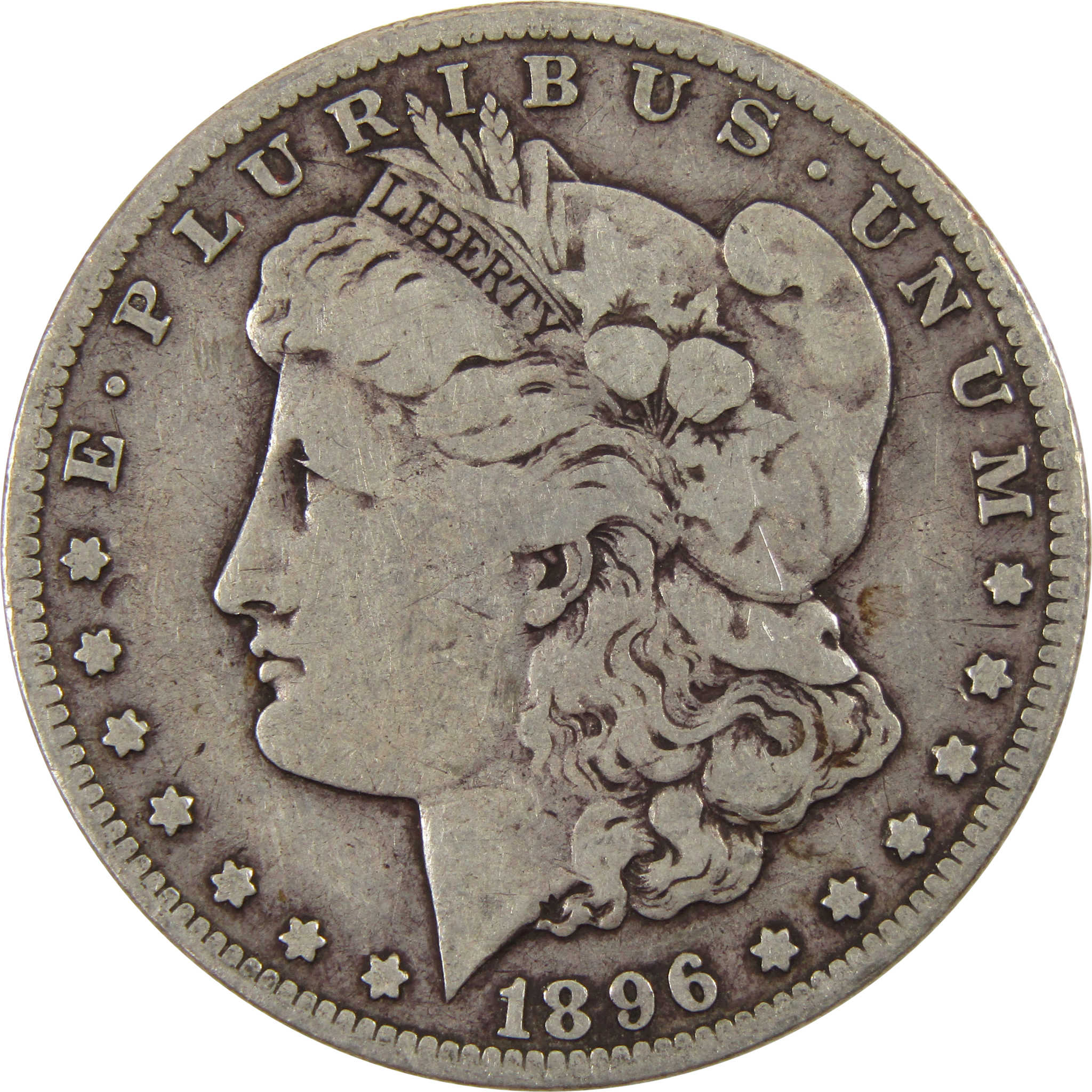 1896 S Morgan Dollar F Fine 90% Silver $1 Coin SKU:I9162 - Morgan coin - Morgan silver dollar - Morgan silver dollar for sale - Profile Coins &amp; Collectibles