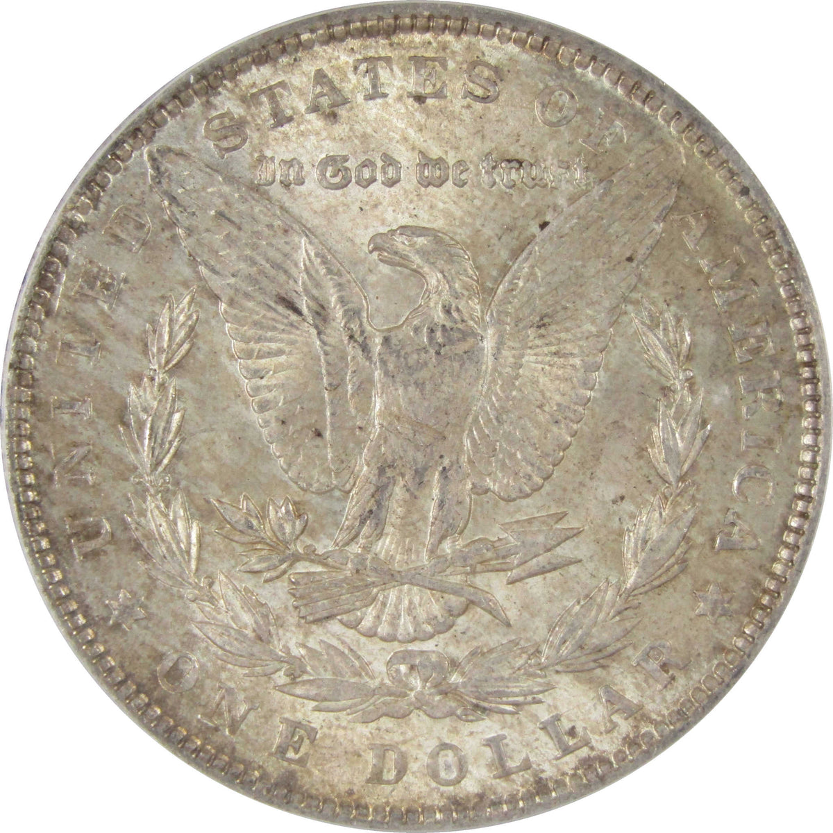 1890 Morgan Silver Dollar MS 63 ICG Uncirculated $1 Coin SKU:I29170