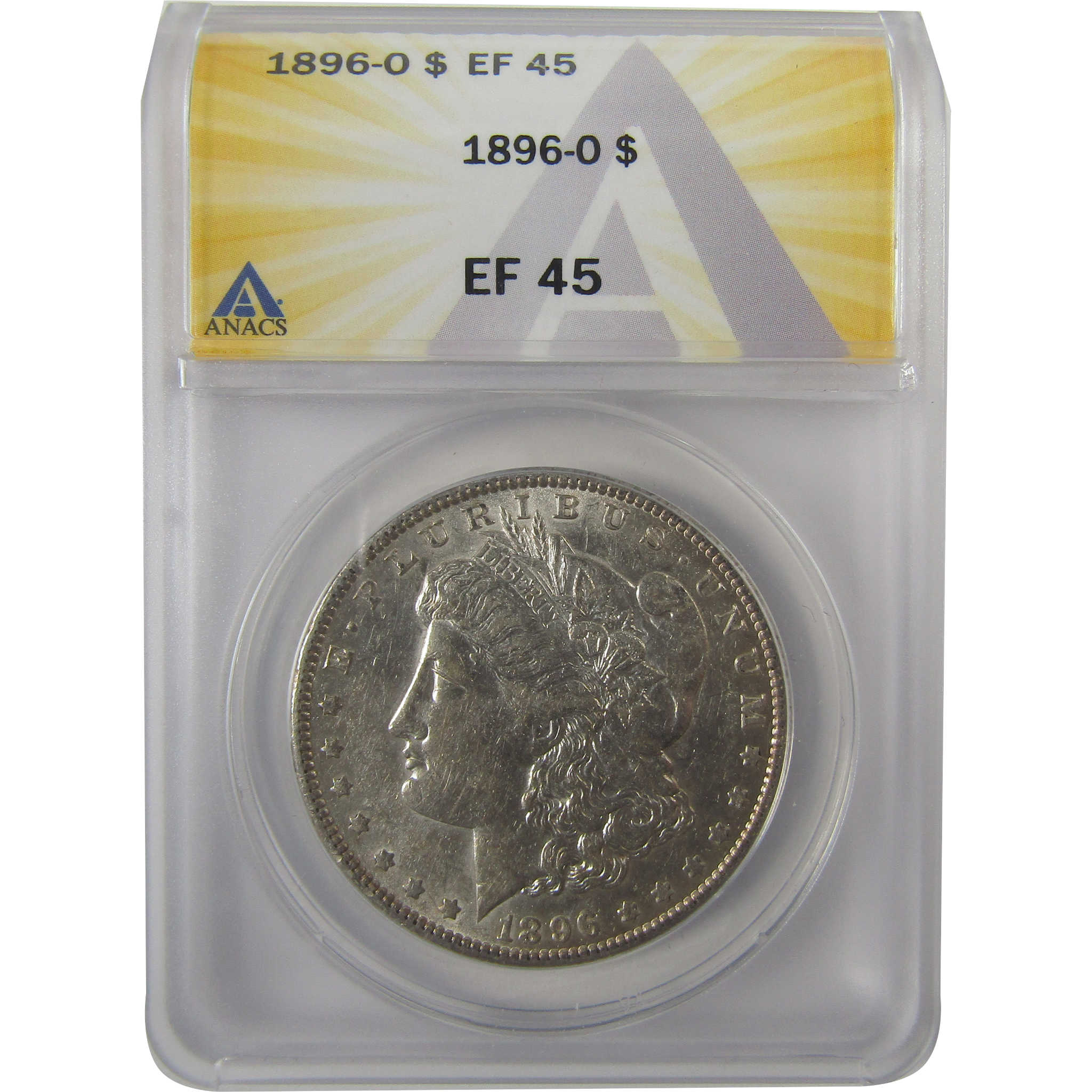 1896 O Morgan Dollar EF 45 ANACS Silver $1 Coin SKU:I19029 - Morgan coin - Morgan silver dollar - Morgan silver dollar for sale - Profile Coins &amp; Collectibles