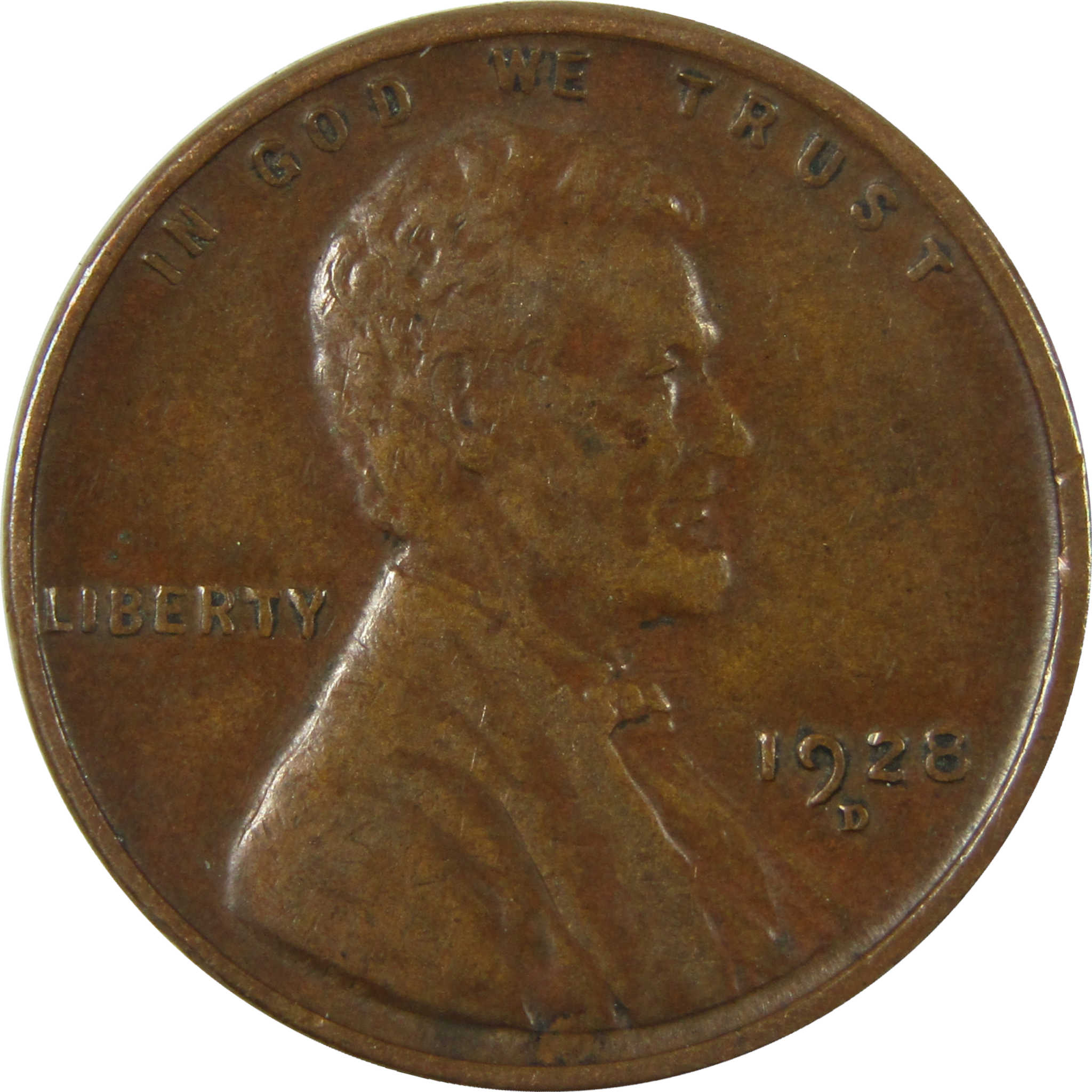 1928 D Lincoln Wheat Cent VF Very Fine Penny 1c Coin SKU:I27621