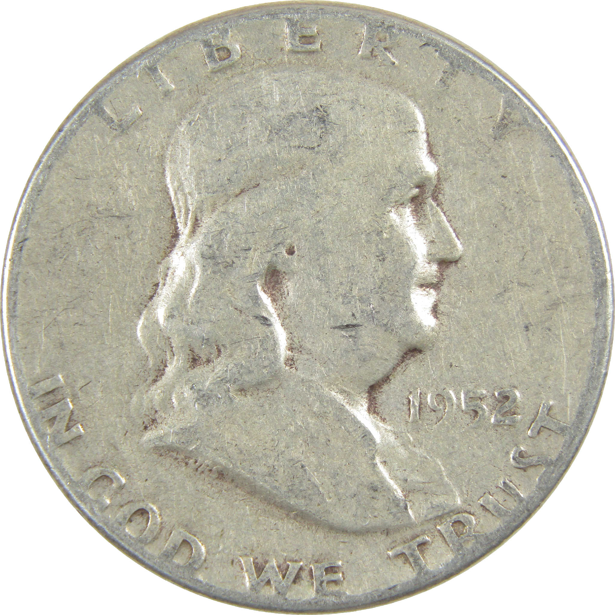 1952 Franklin Half Dollar G Good Silver 50c Coin