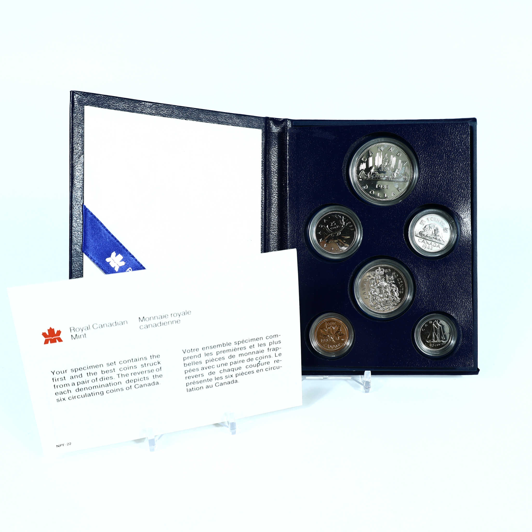 1983 Royal Canadian Mint Specimen Set Collectible OGP SKU:CPC4655