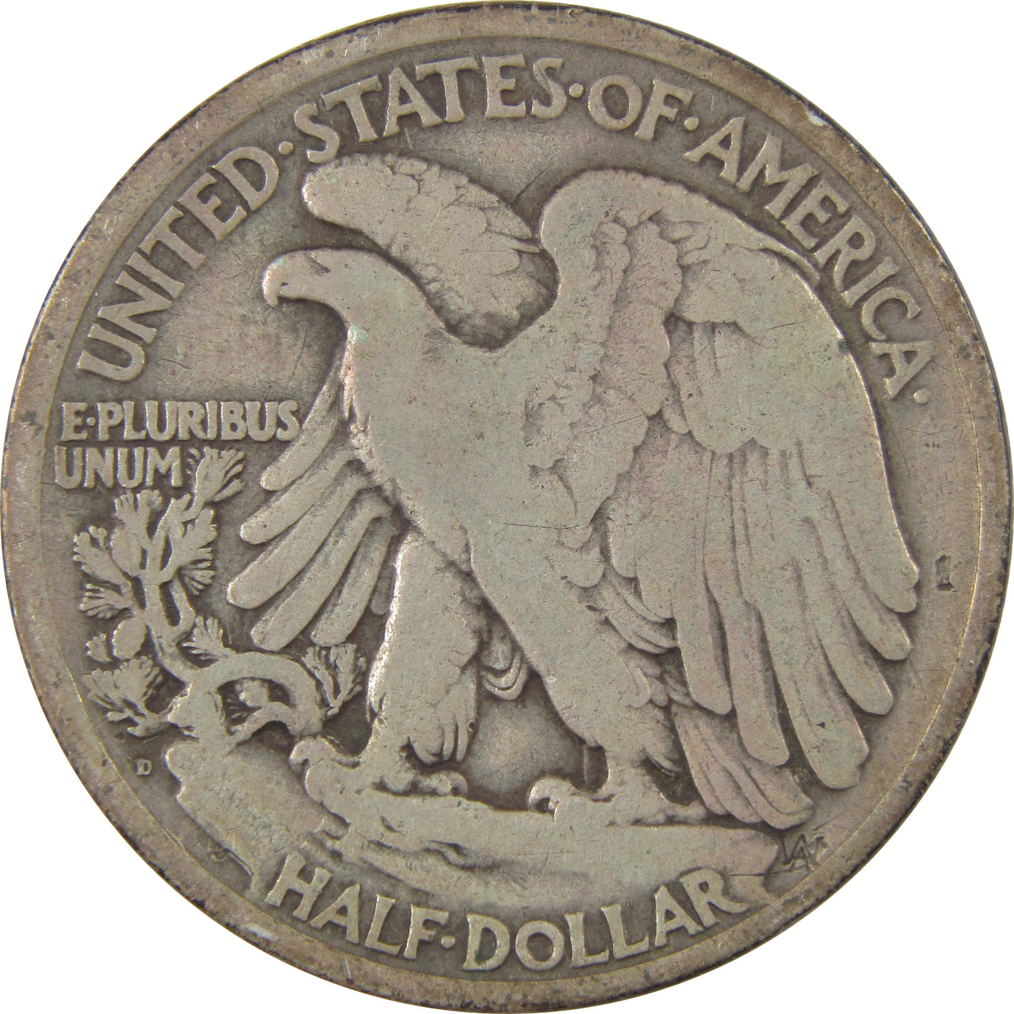 1920 D Liberty Walking Silver Half Dollar VG Very Good Coin SKU:I24153