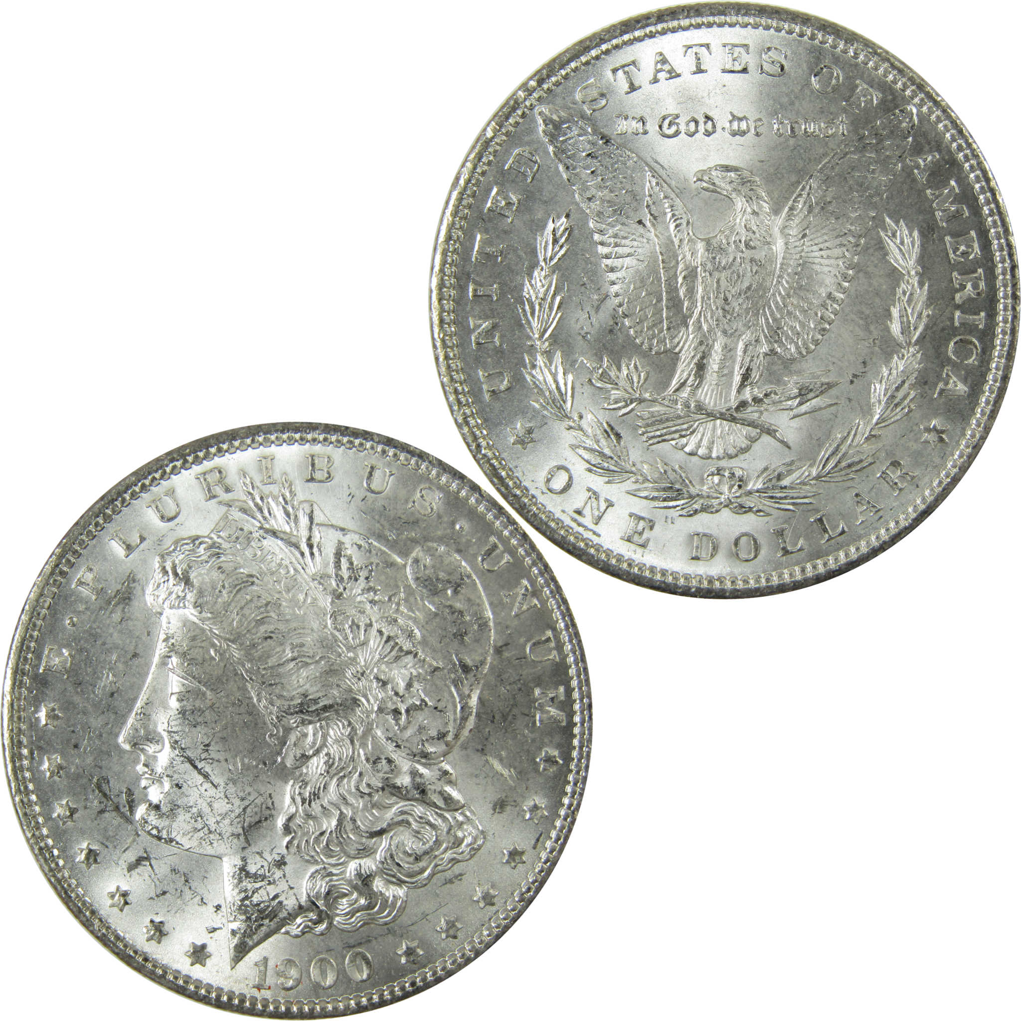 1900 Morgan Silver Dollar Uncirculated Mint State $1 Coin SKU:I27743