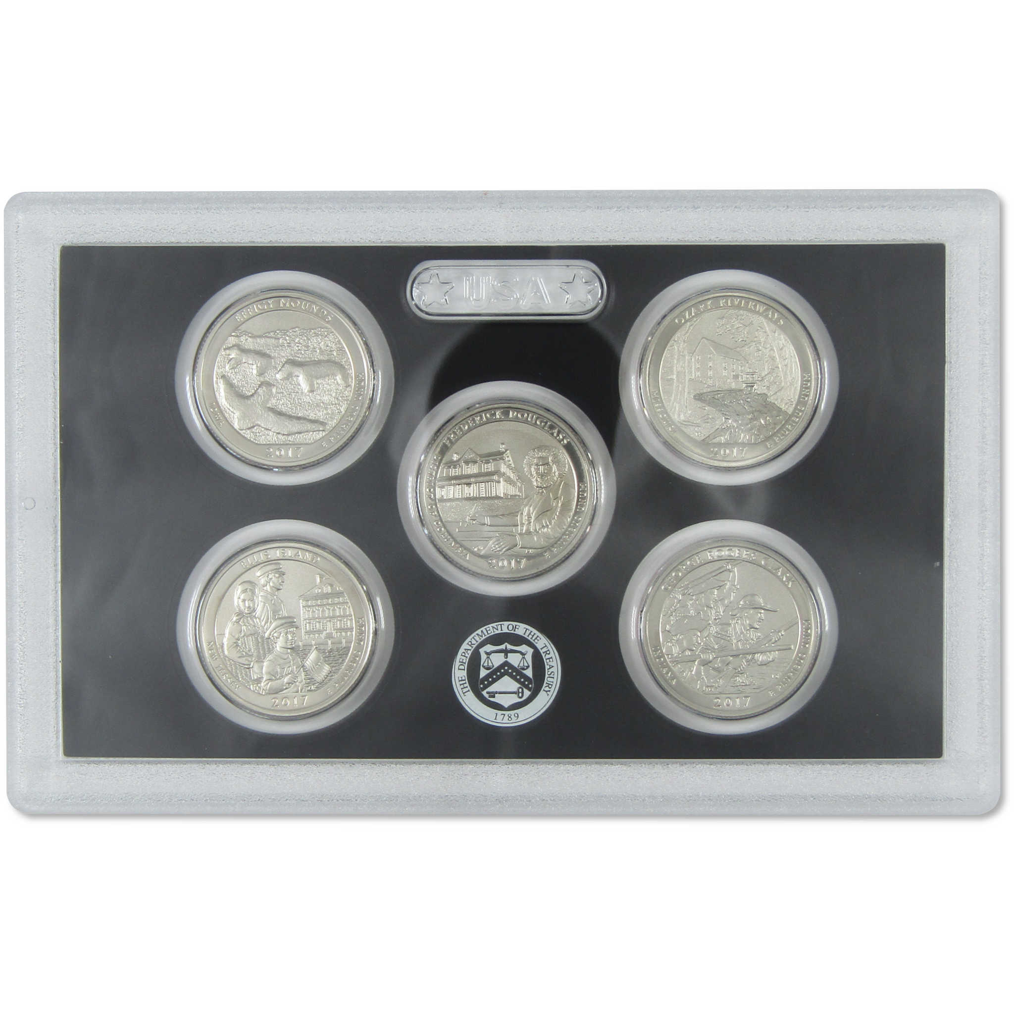 2017 225th Anniversary Enhanced Uncirculated Coin Set OGP SKU:CPC7848