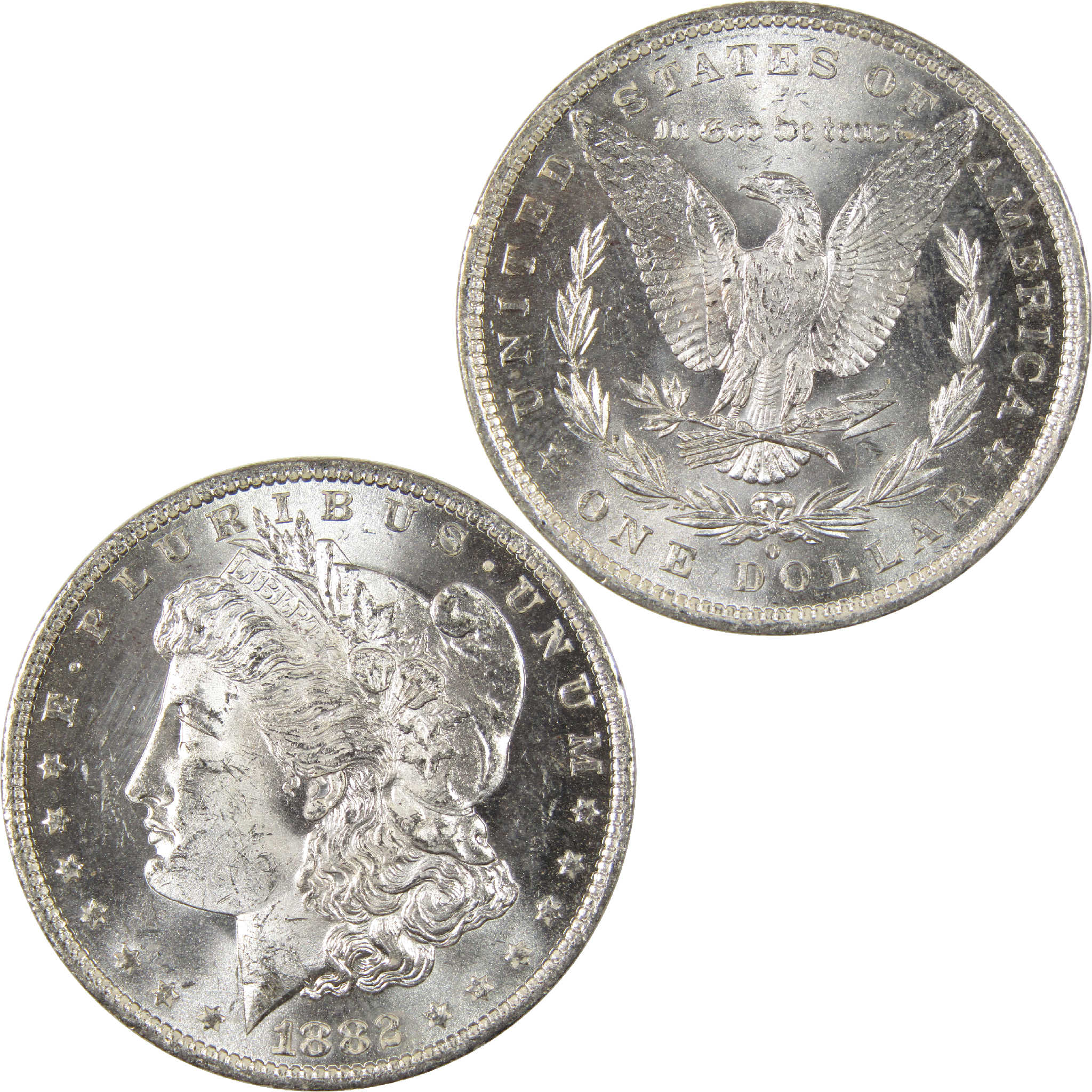 1882 O Morgan Dollar Uncirculated Silver $1 Coin - Morgan coin - Morgan silver dollar - Morgan silver dollar for sale - Profile Coins &amp; Collectibles