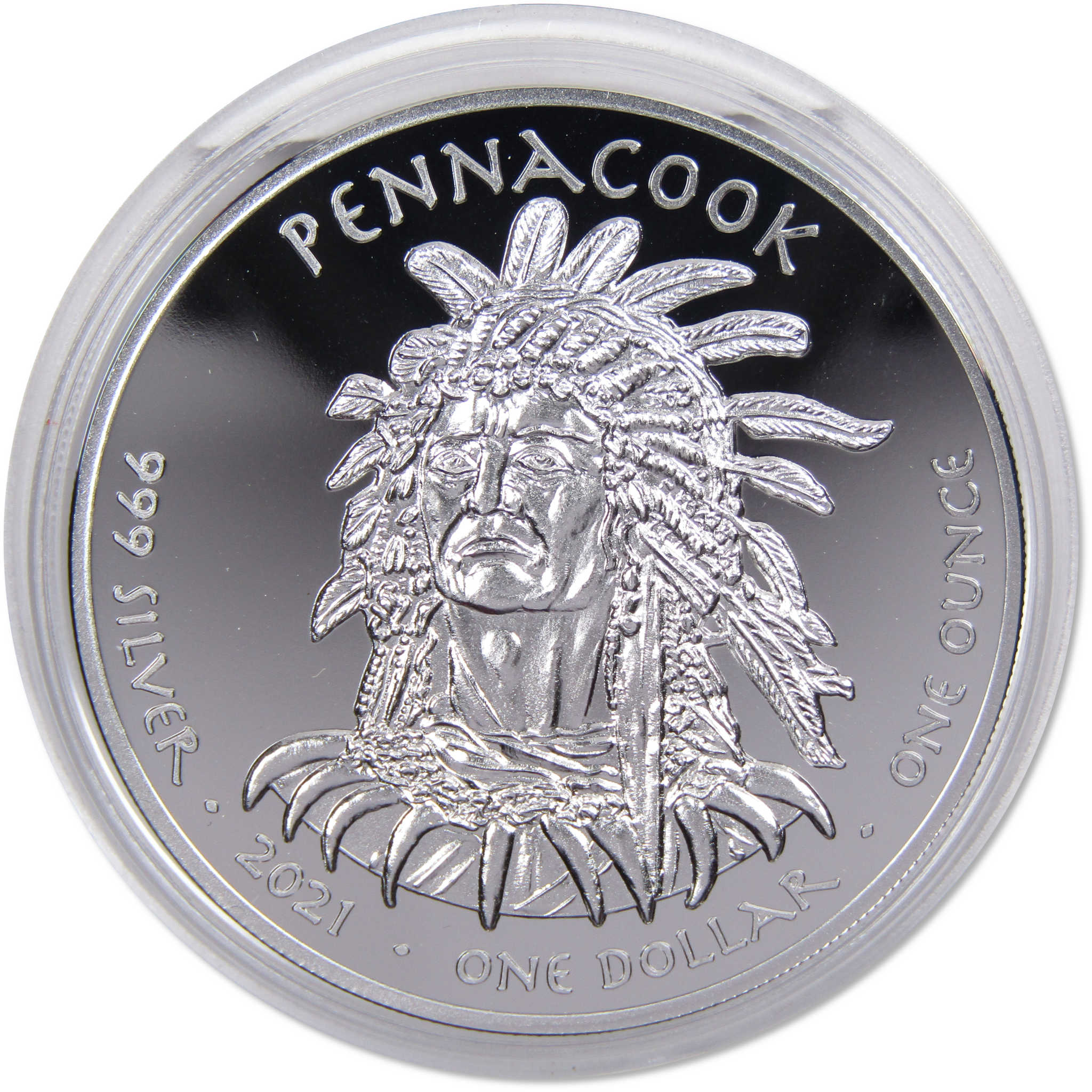2021 Native American Jamul Pennacook Northern Leopard Frog 1 oz Silver
