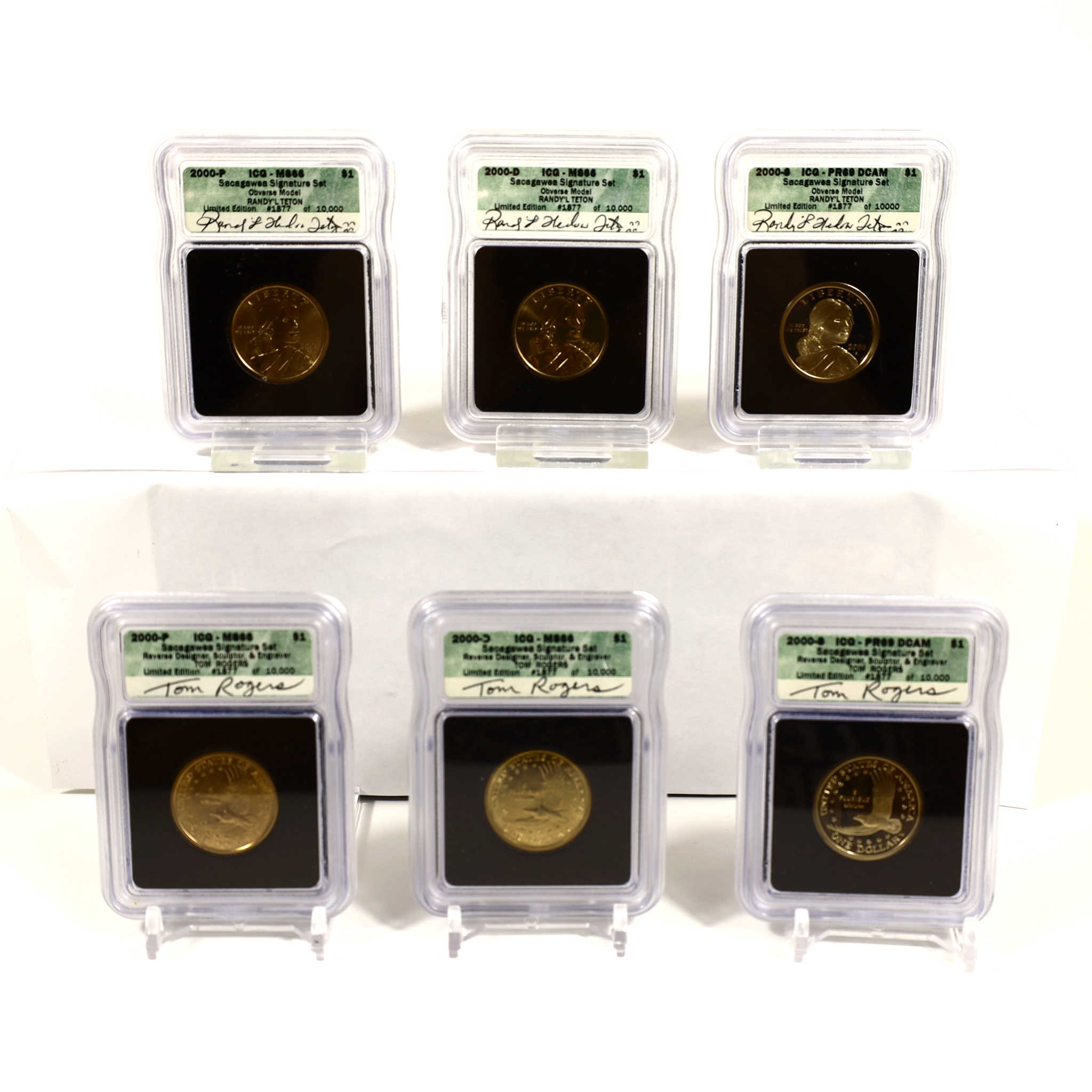 2000 Sacagawea Signature 6 Piece Dollar Set ICG SKU:CPC6608