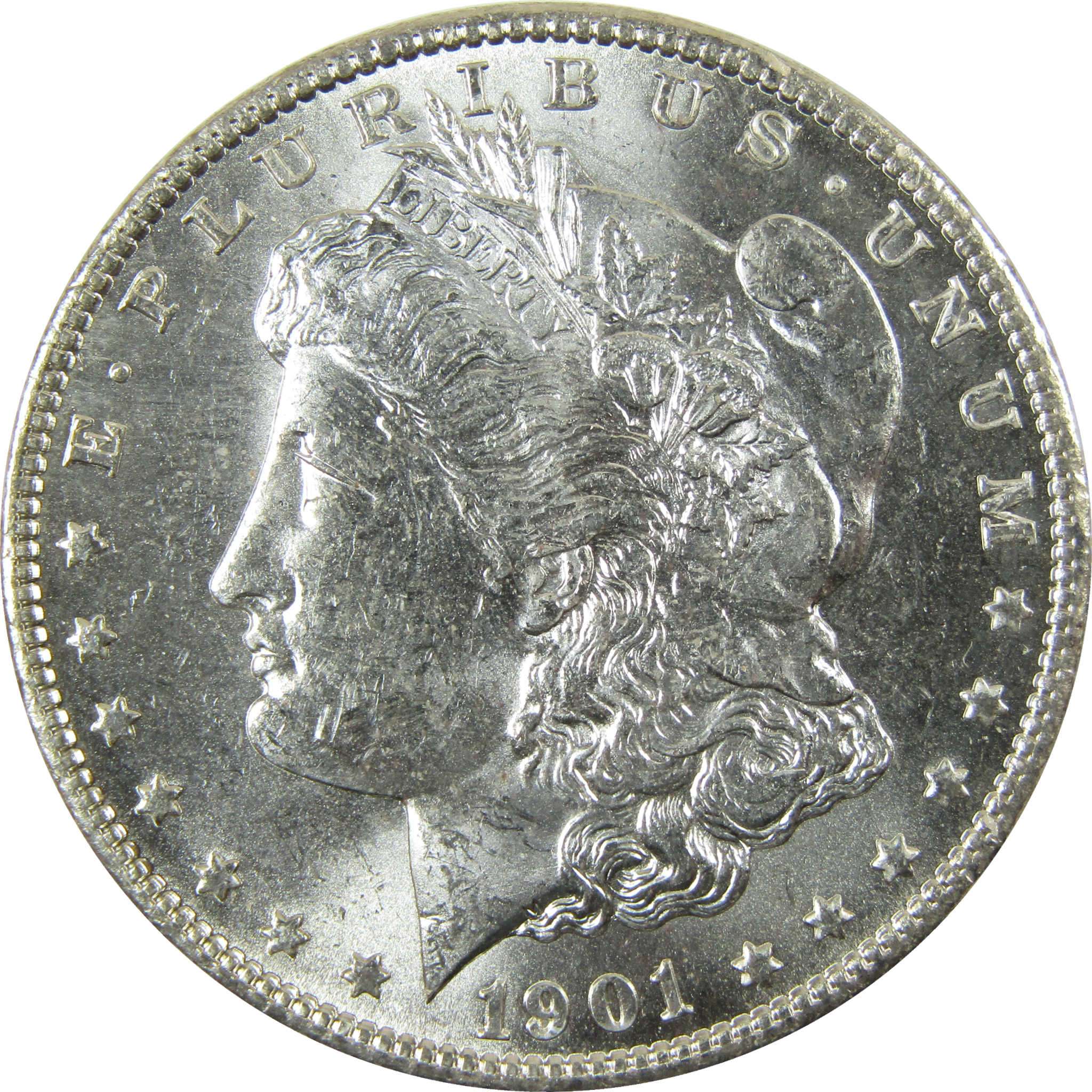 1901 O Morgan Silver Dollar Uncirculated Mint State $1 Coin SKU:I28384