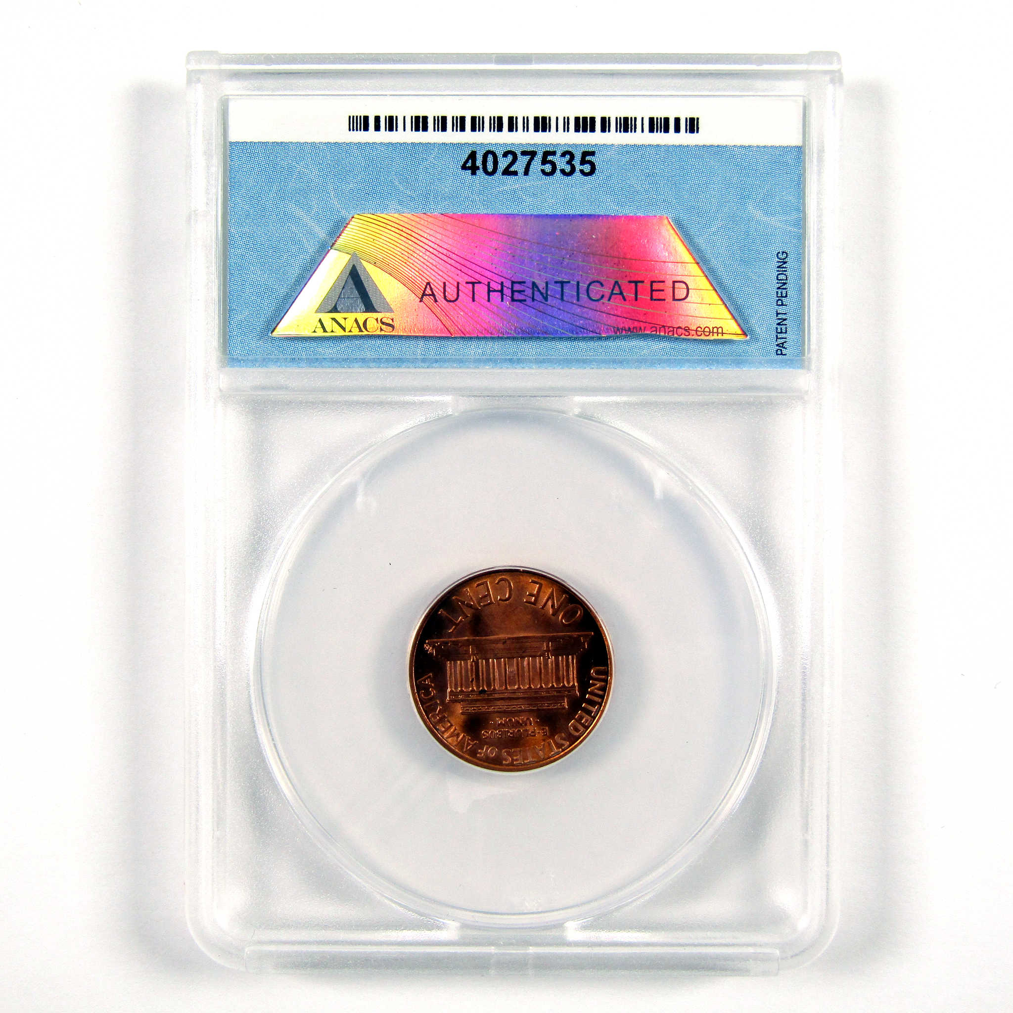 1998 Type 2 Lincoln Memorial Cent MS 62 RD ANACS 1c Unc SKU:CPC5535