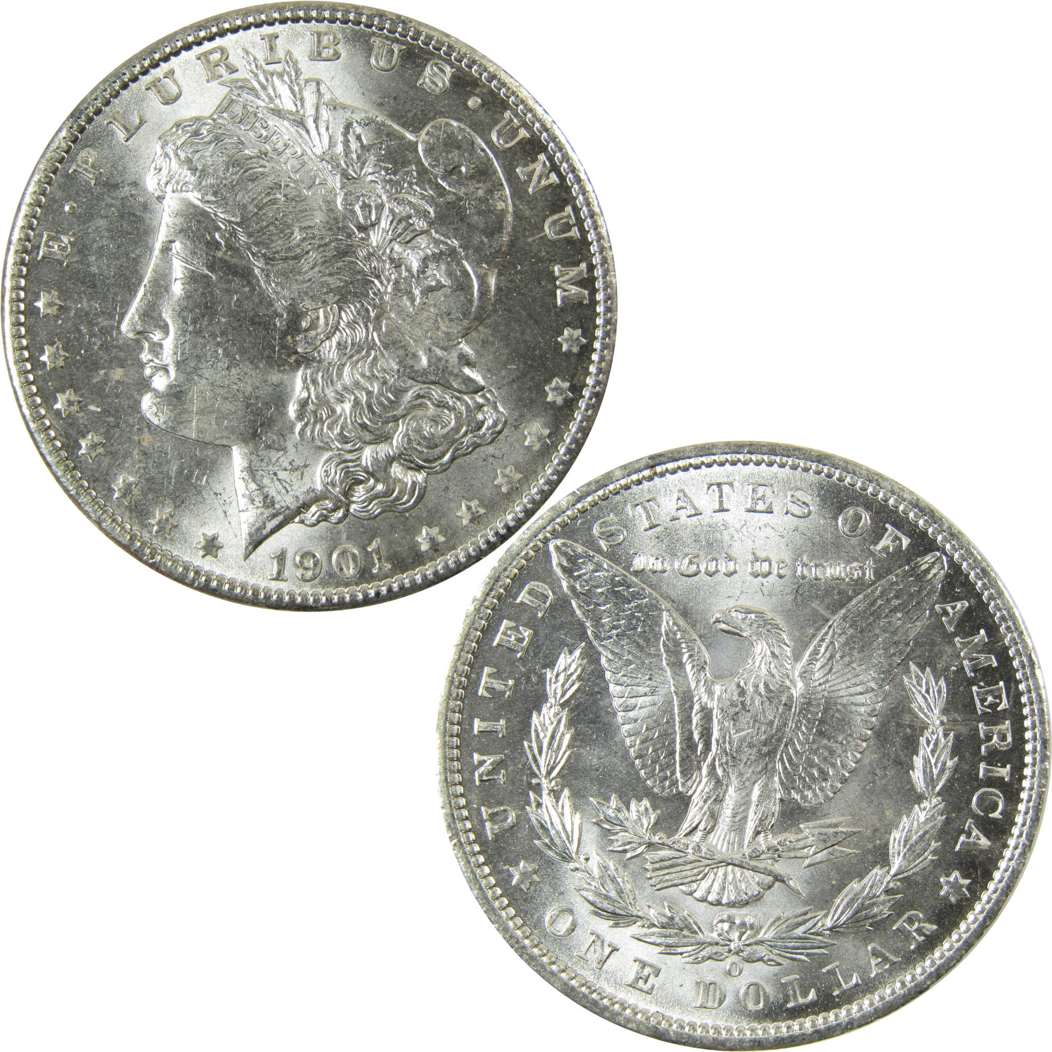 1901 O Morgan Silver Dollar Uncirculated Mint State $1 Coin SKU:I28491