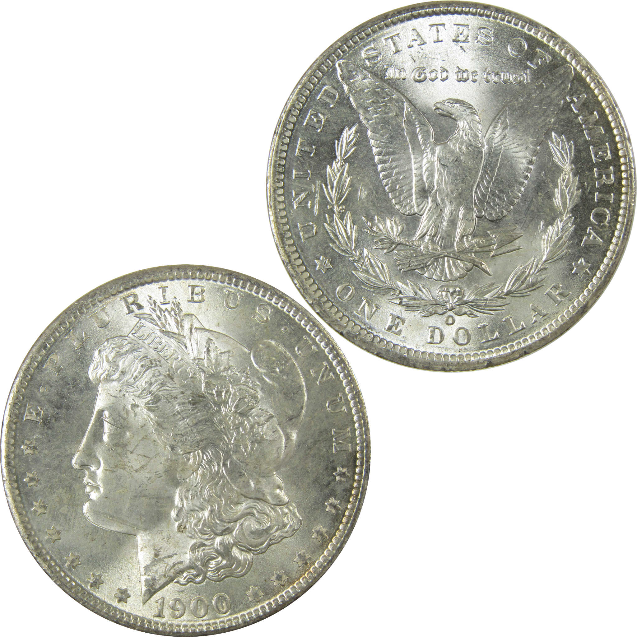 1900 O Morgan Silver Dollar Uncirculated Mint State $1 Coin SKU:I27729