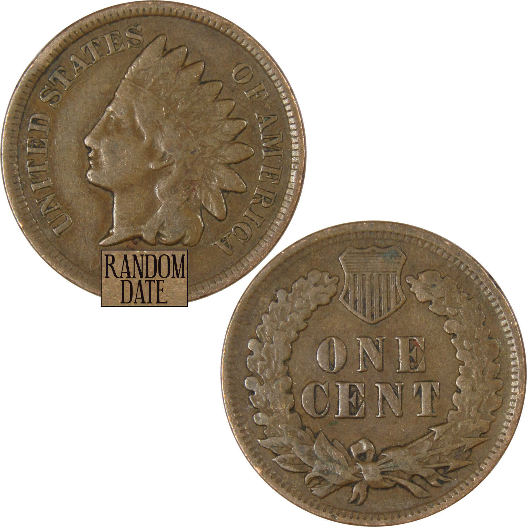 Indian Head Cent VG Very Good Penny 1c Coin Collectible Random Date