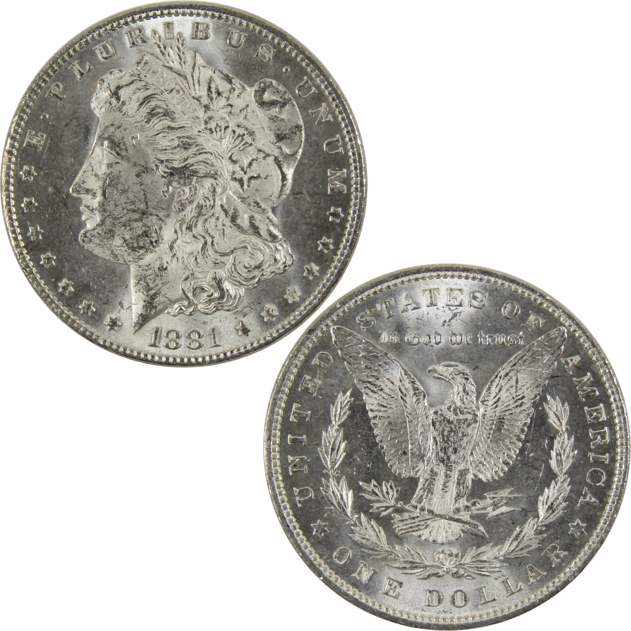 1881 Morgan Dollar BU Uncirculated 90% Silver $1 Coin SKU:I8778 - Morgan coin - Morgan silver dollar - Morgan silver dollar for sale - Profile Coins &amp; Collectibles