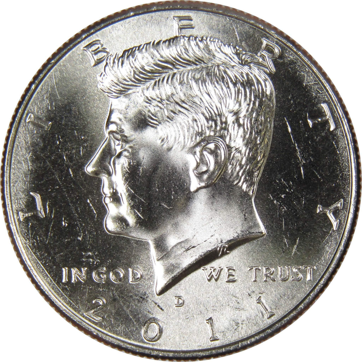 2011 D Kennedy Half Dollar Clad Uncirculated Mint State 50c Coin