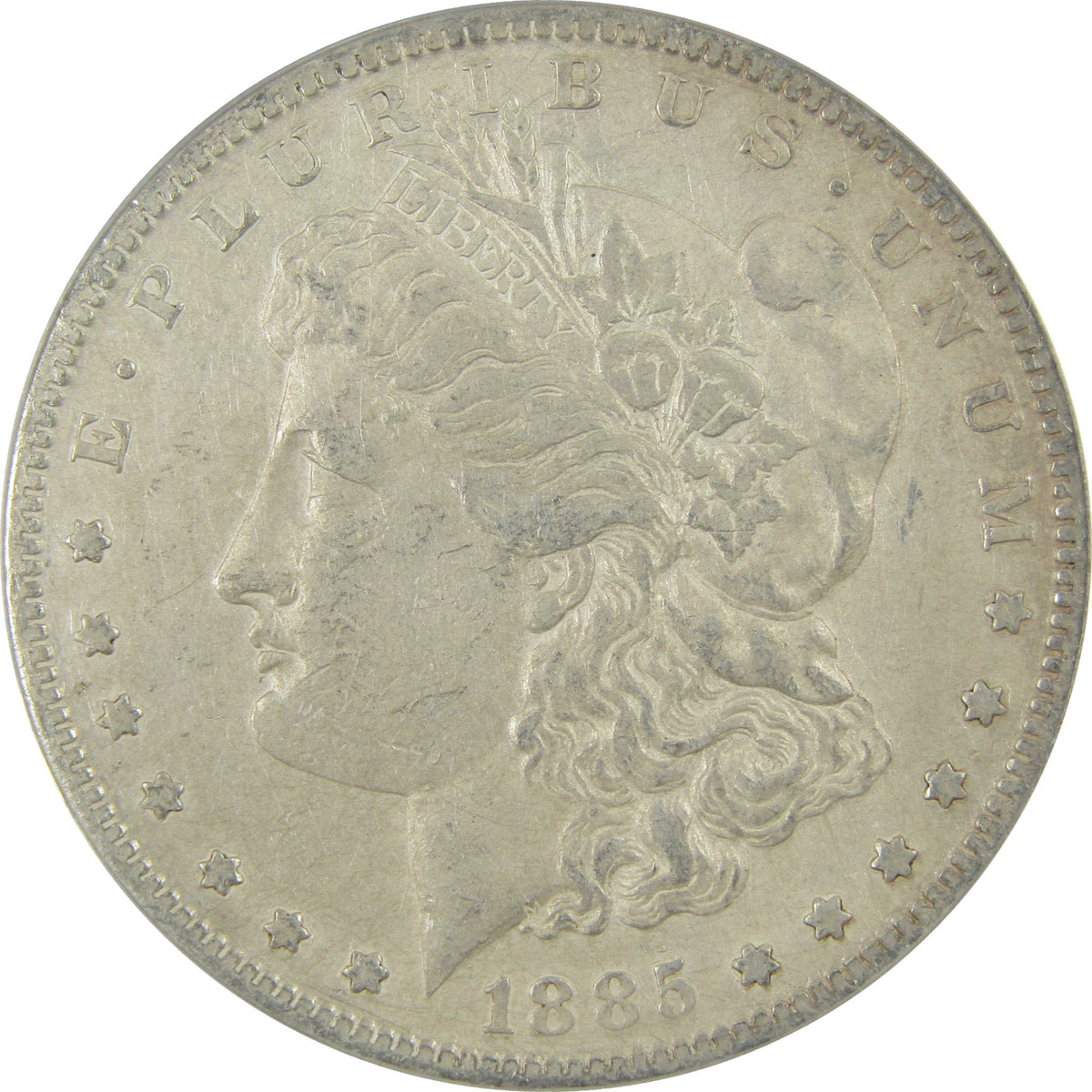 1885 S Morgan Silver Dollar EF 45 Details ANACS $1 Coin SKU:I28565