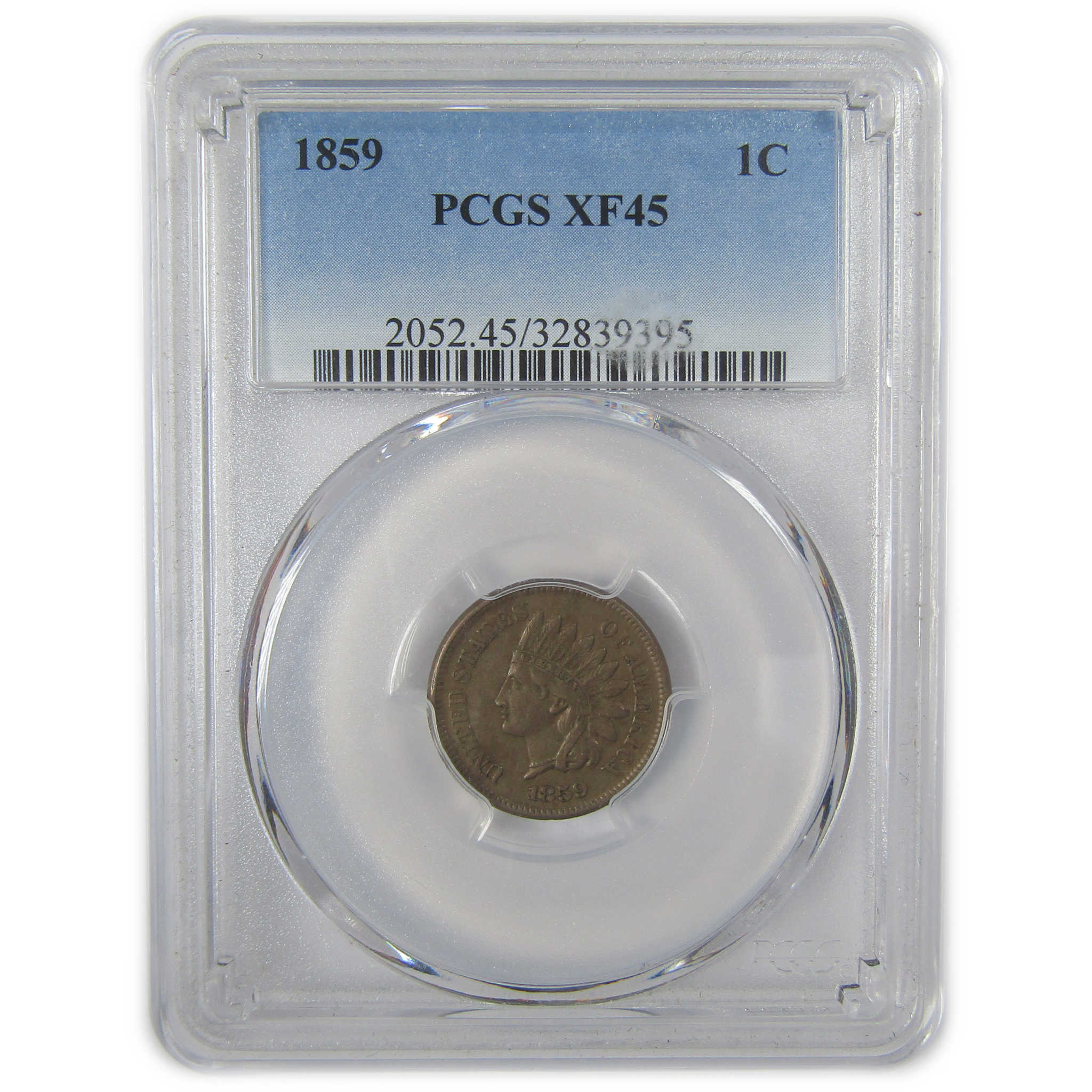 1859 Indian Head Cent XF 45 PCGS Penny 1c Coin Collectible SKU:I23670