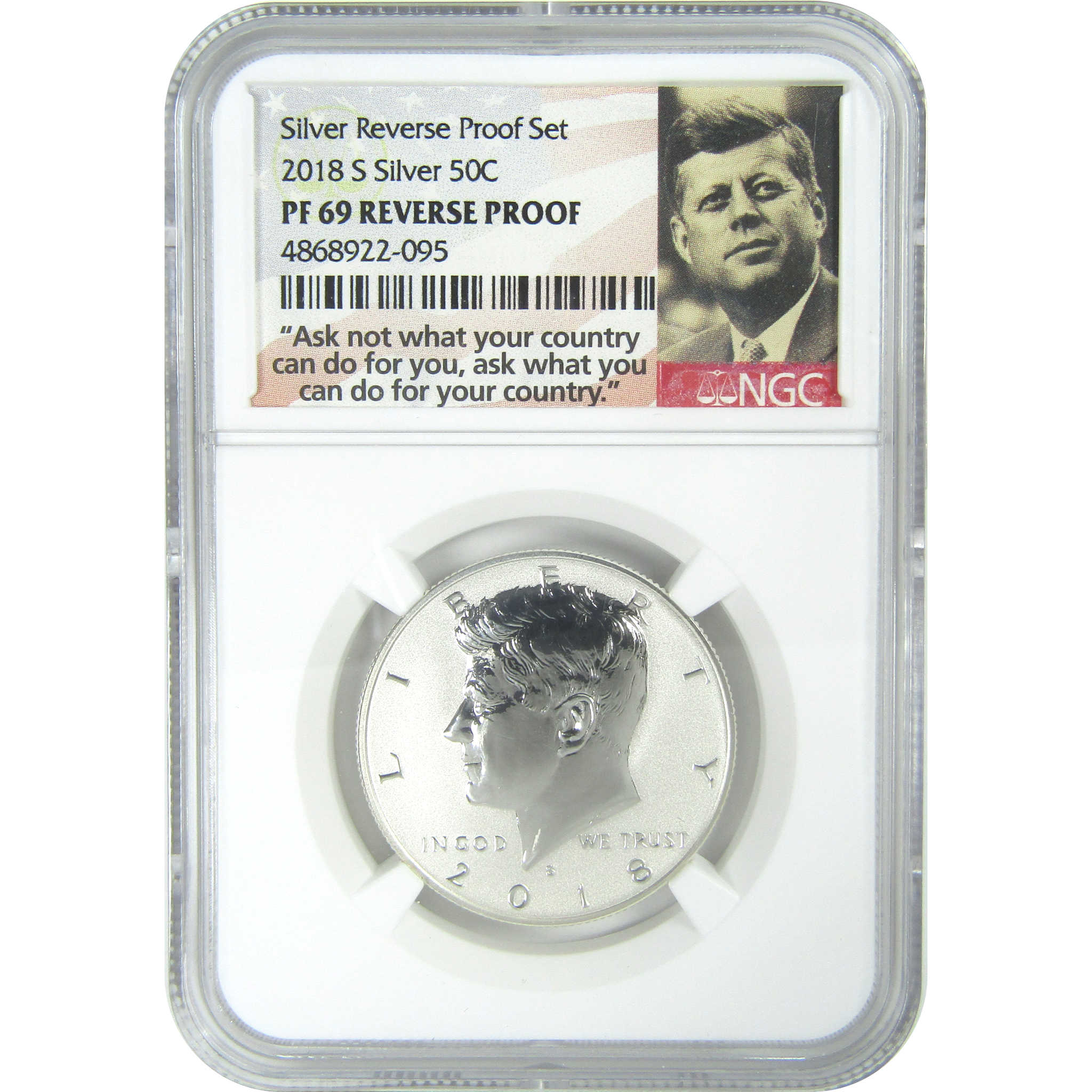 2018 S Kennedy Half Dollar PF 69 NGC Silver Reverse Proof SKU:CPC9303